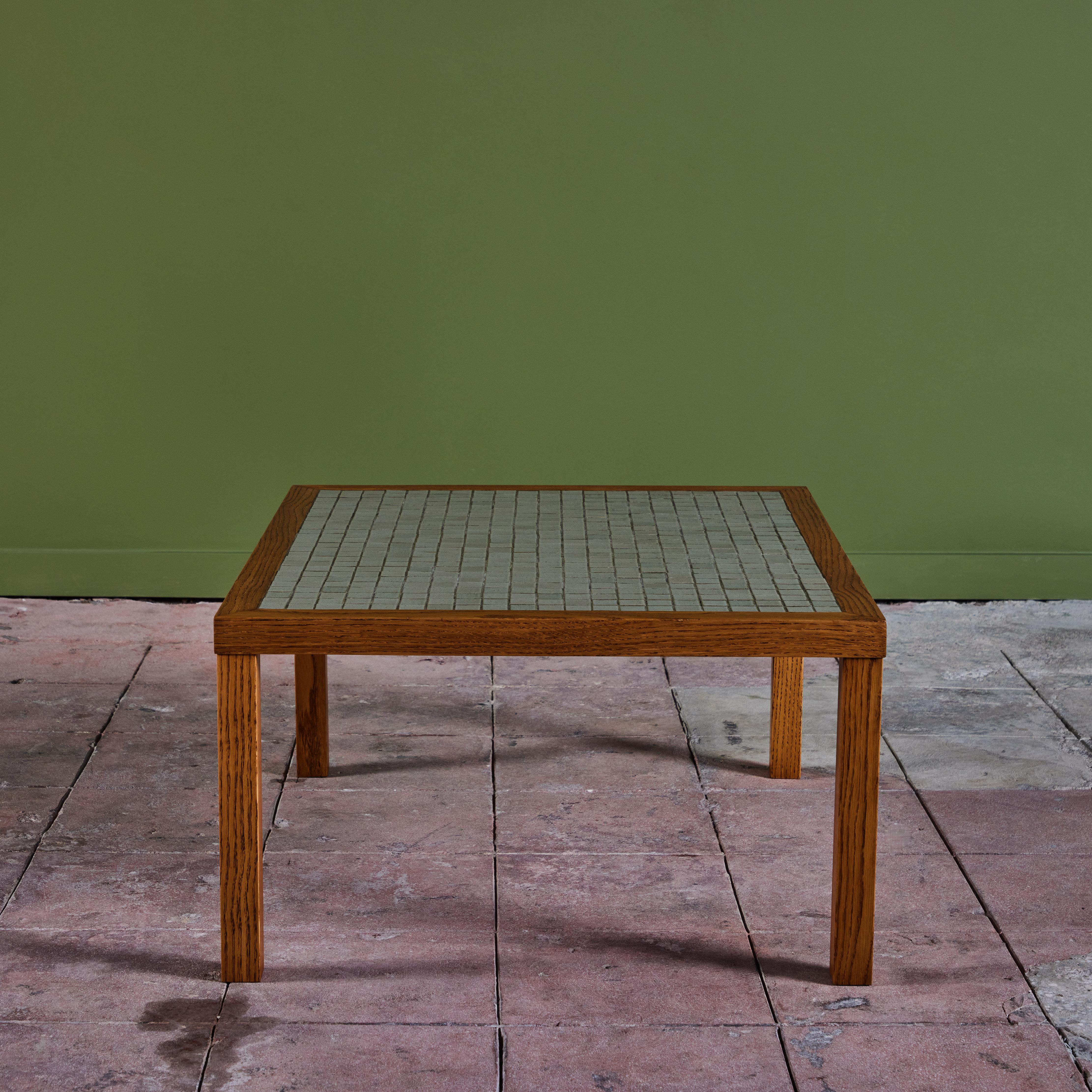 Incrusté Table basse rectangulaire en mosaïque Gordon & Jane Martz en vente