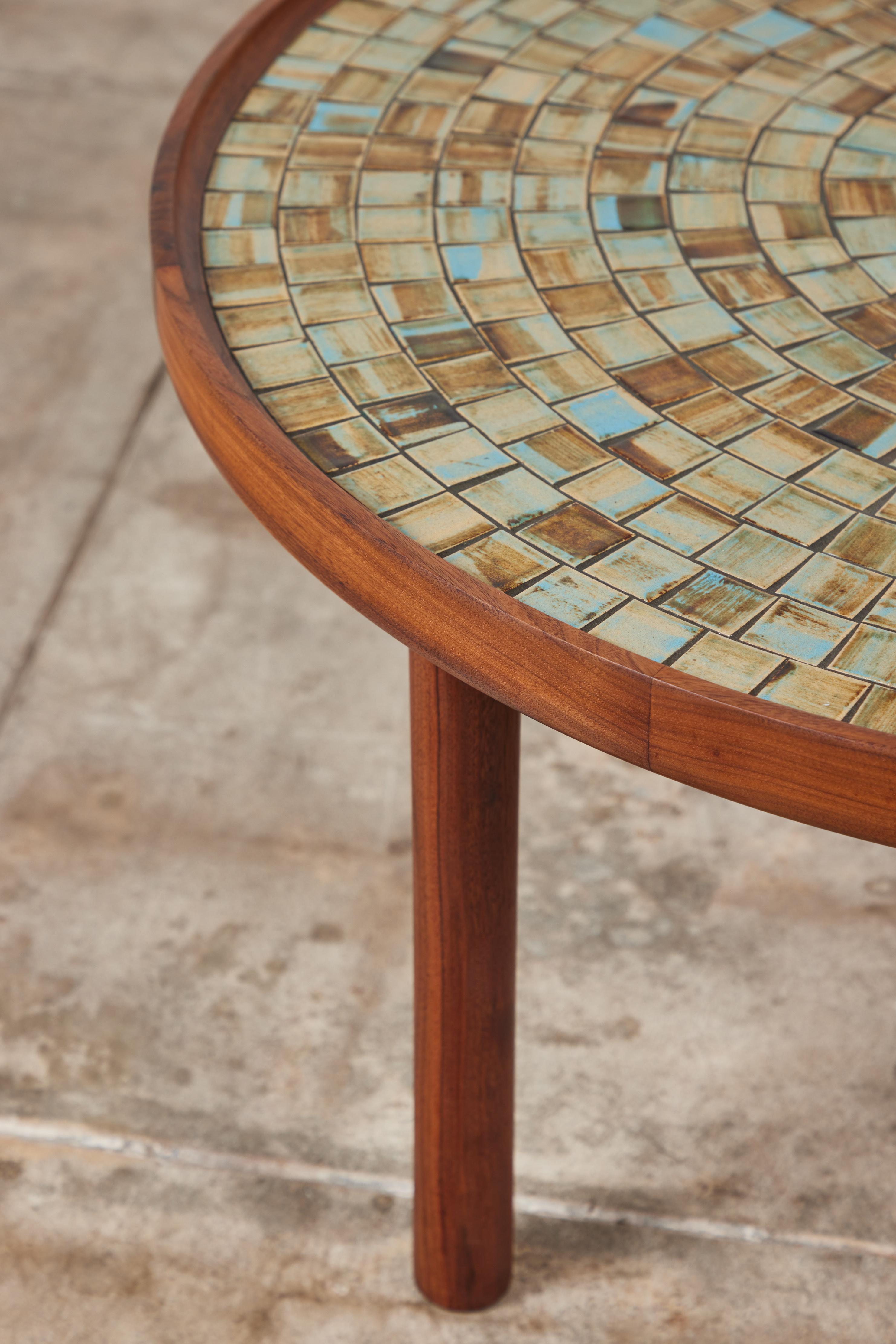 Gordon & Jane Martz Round Mosaic Tile Coffee Table 3