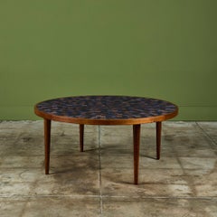 Gordon & Jane Martz Round Mosaic Tile Coffee Table
