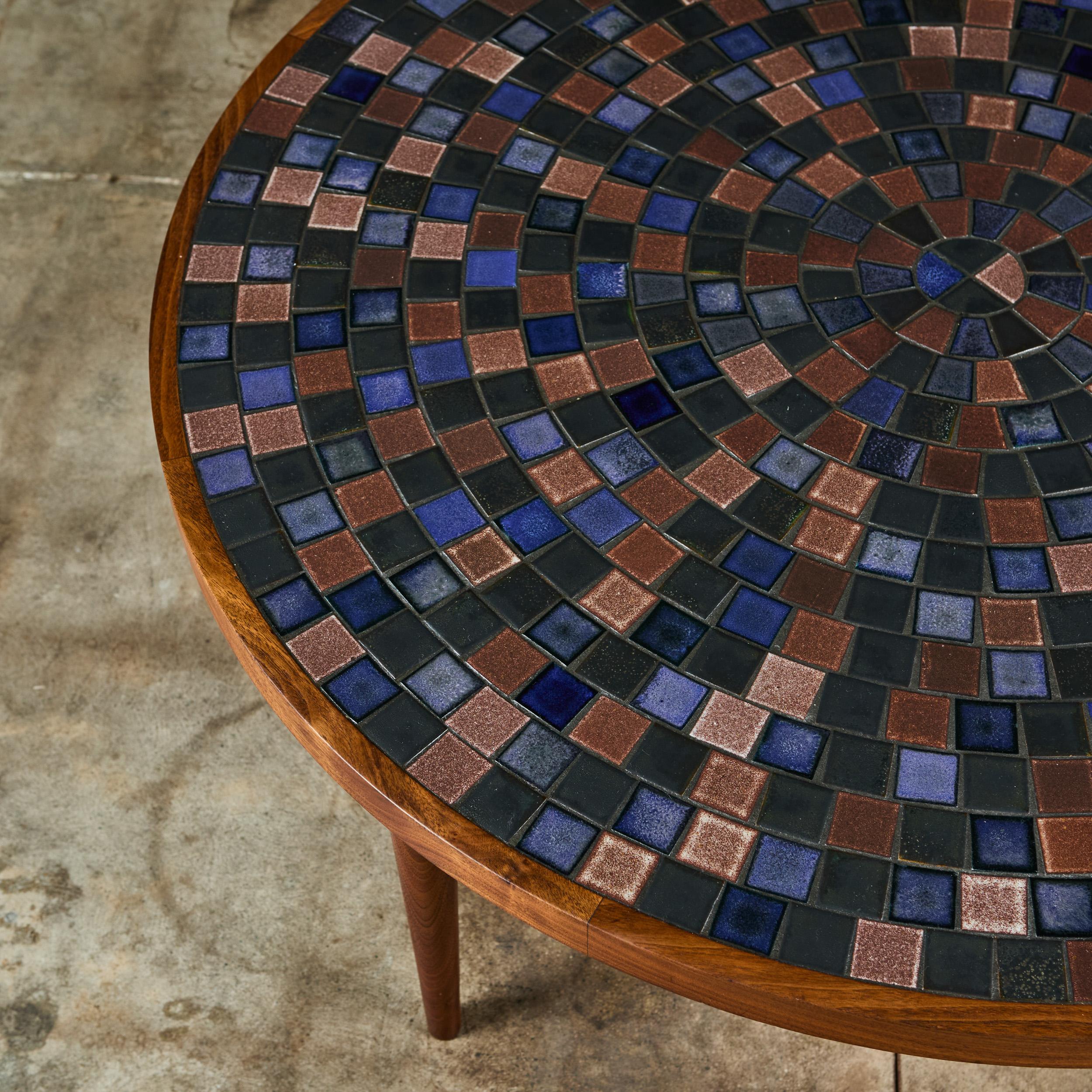 Mid-Century moderno Tavolino con piastrelle a mosaico Gordon & Jane Martz in vendita