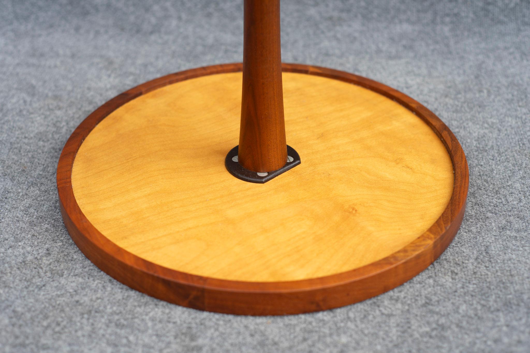 Gordon & Jane Martz Side Table or Occasional Table Figured Walnut & Ceramic Tile For Sale 3
