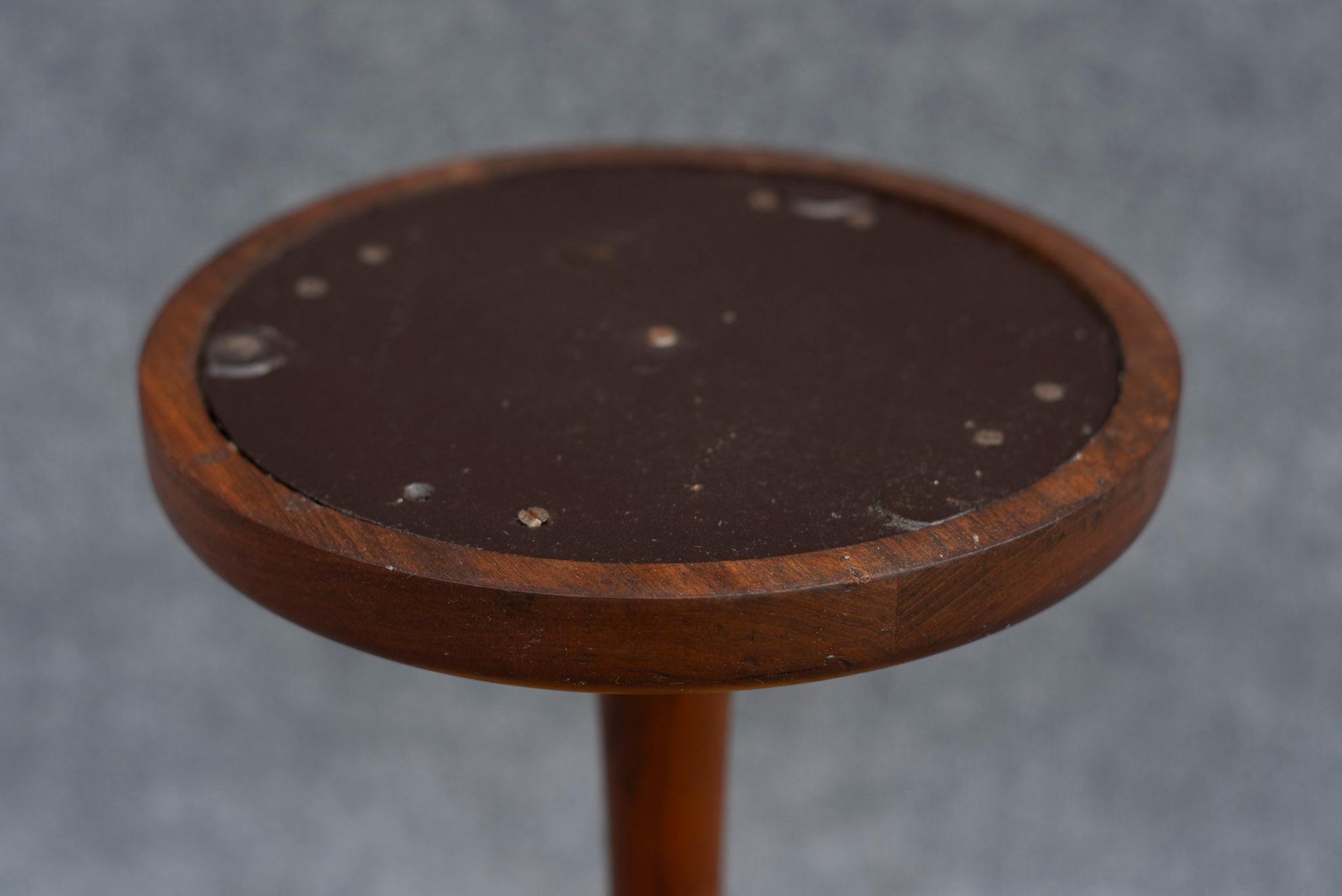 Gordon & Jane Martz Side Table or Occasional Table Figured Walnut & Ceramic Tile For Sale 4