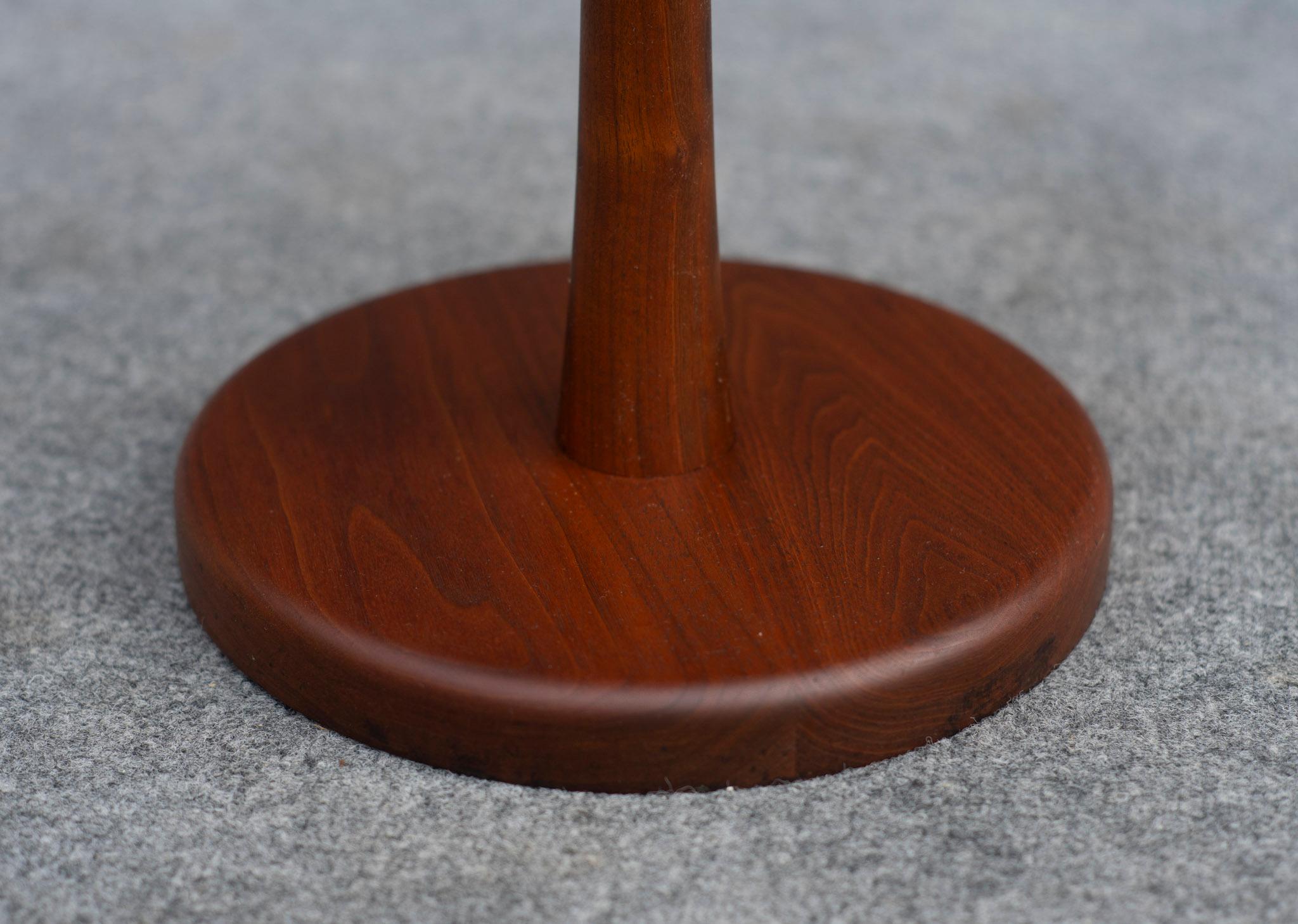 Gordon & Jane Martz Side Table or Occasional Table Figured Walnut & Ceramic Tile In Good Condition For Sale In Philadelphia, PA