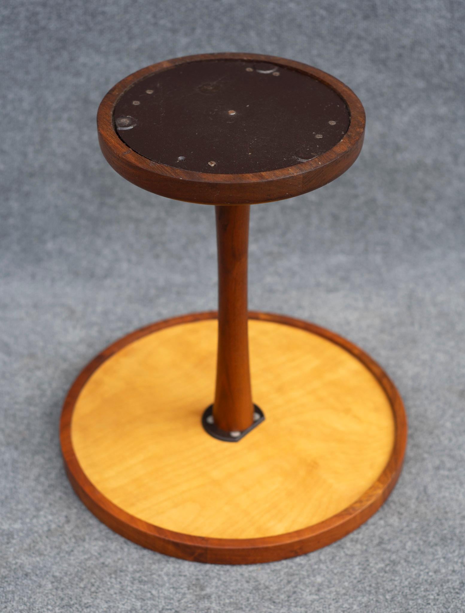 Gordon & Jane Martz Side Table or Occasional Table Figured Walnut & Ceramic Tile For Sale 2