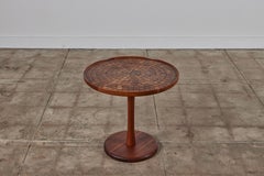 Gordon & Jane Martz Side Table with Oak Mosaic Inlay
