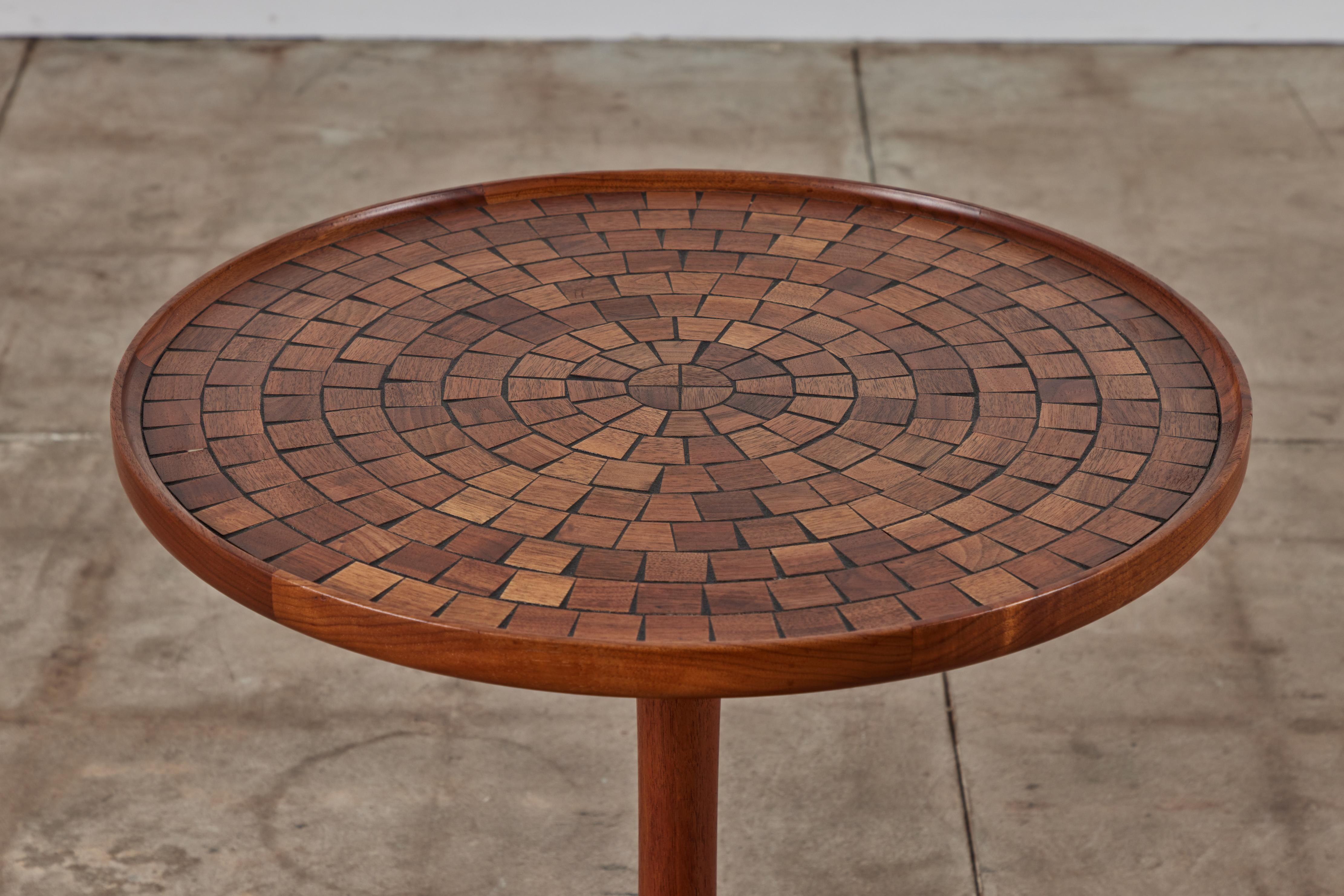 Gordon & Jane Martz Side Table with Oak Mosaic Inlay 2