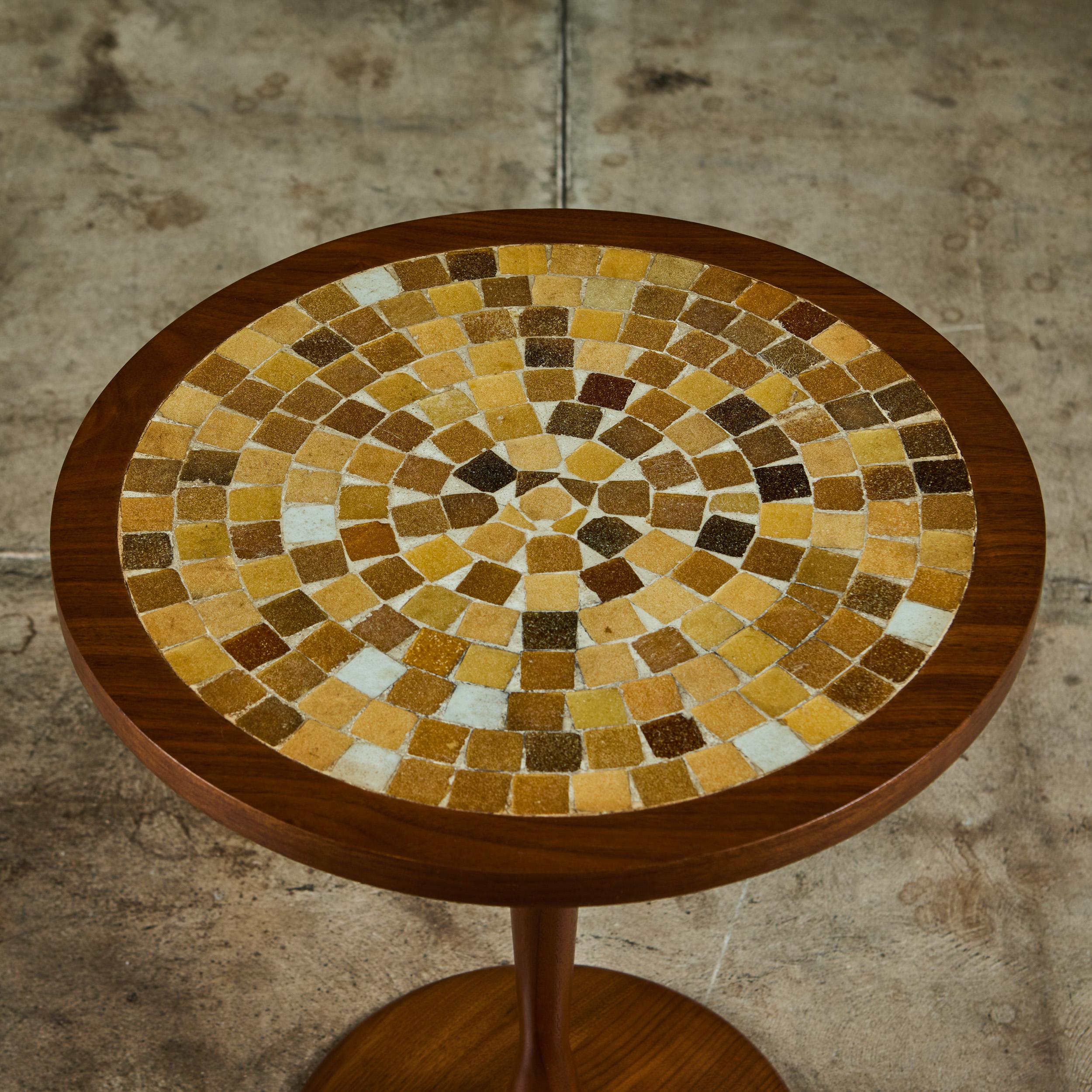 Mesa auxiliar de mosaico estilo Gordon & Jane Martz en venta 4