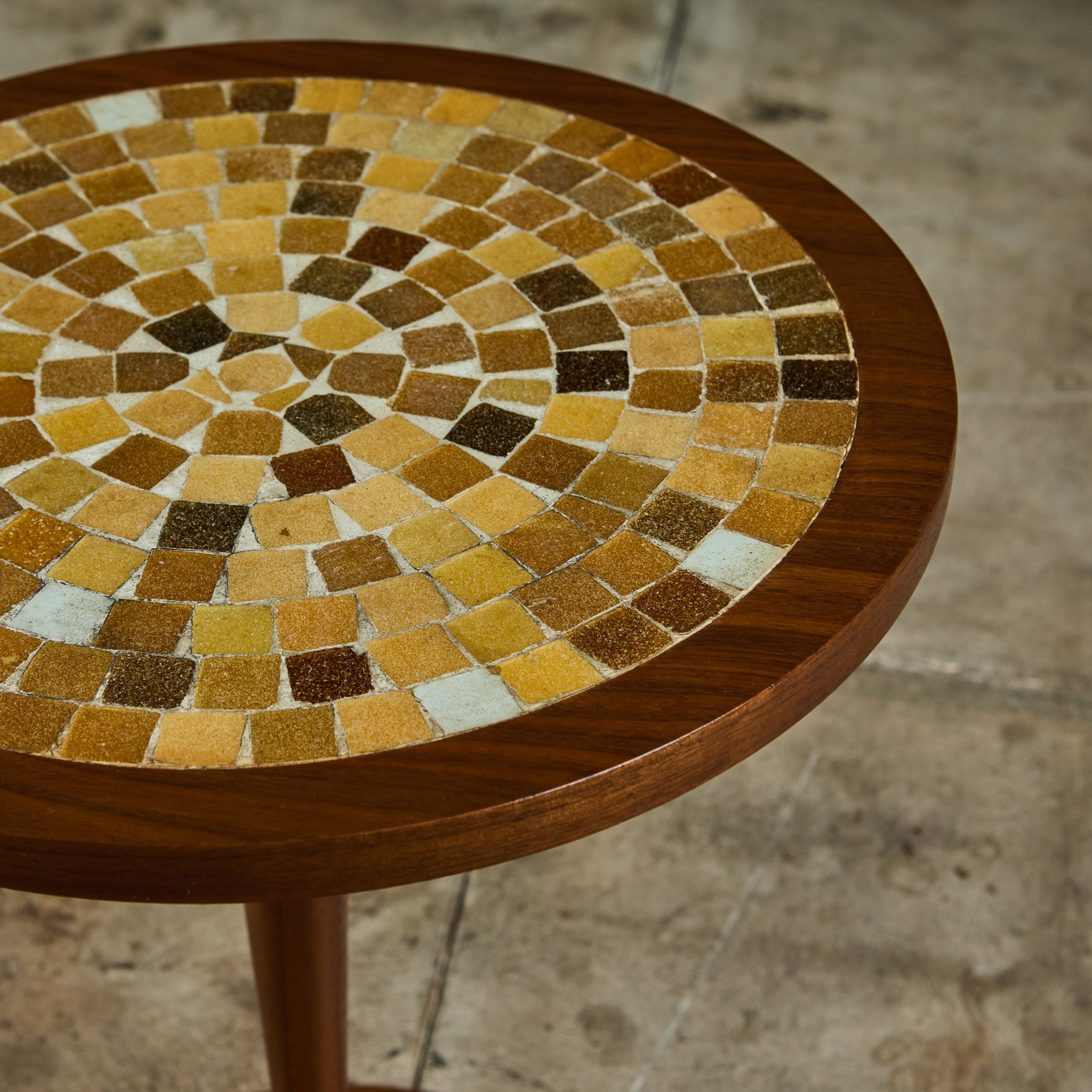 Mesa auxiliar de mosaico estilo Gordon & Jane Martz en venta 5