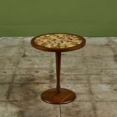 Gordon & Jane Martz Style Tile Mosaic Side Table