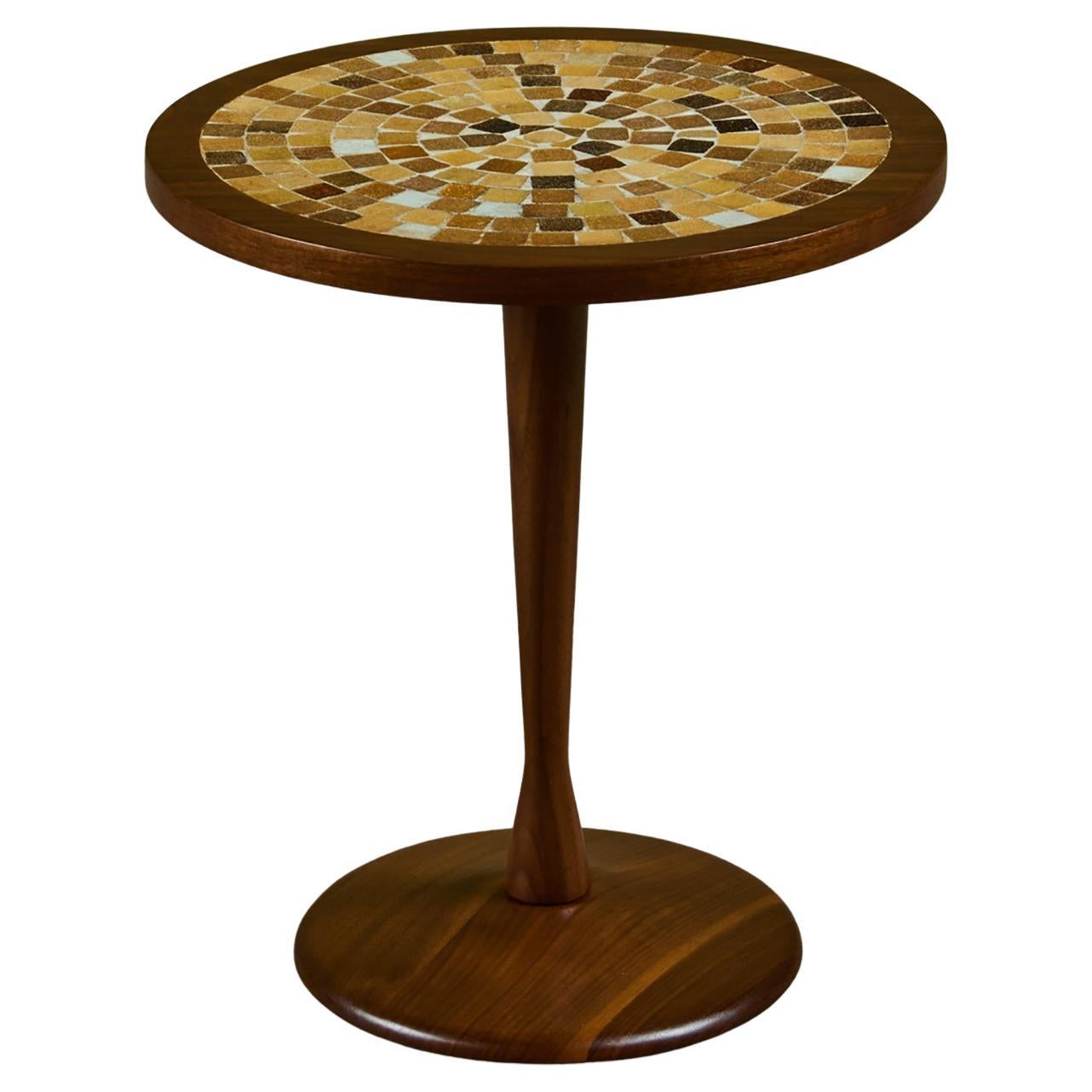 Mesa auxiliar de mosaico estilo Gordon & Jane Martz