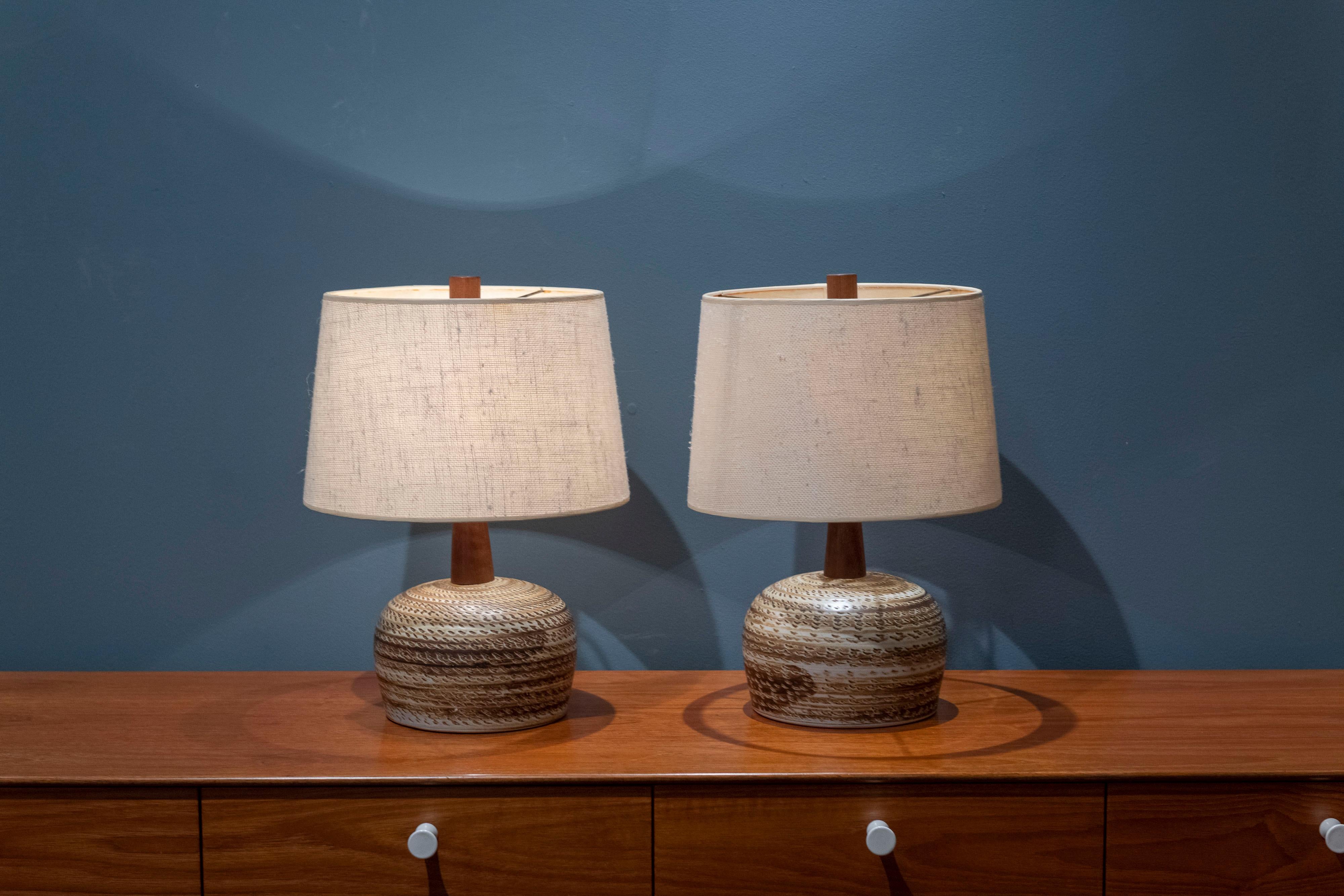 Ceramic Gordon & Jane Martz Table Lamps