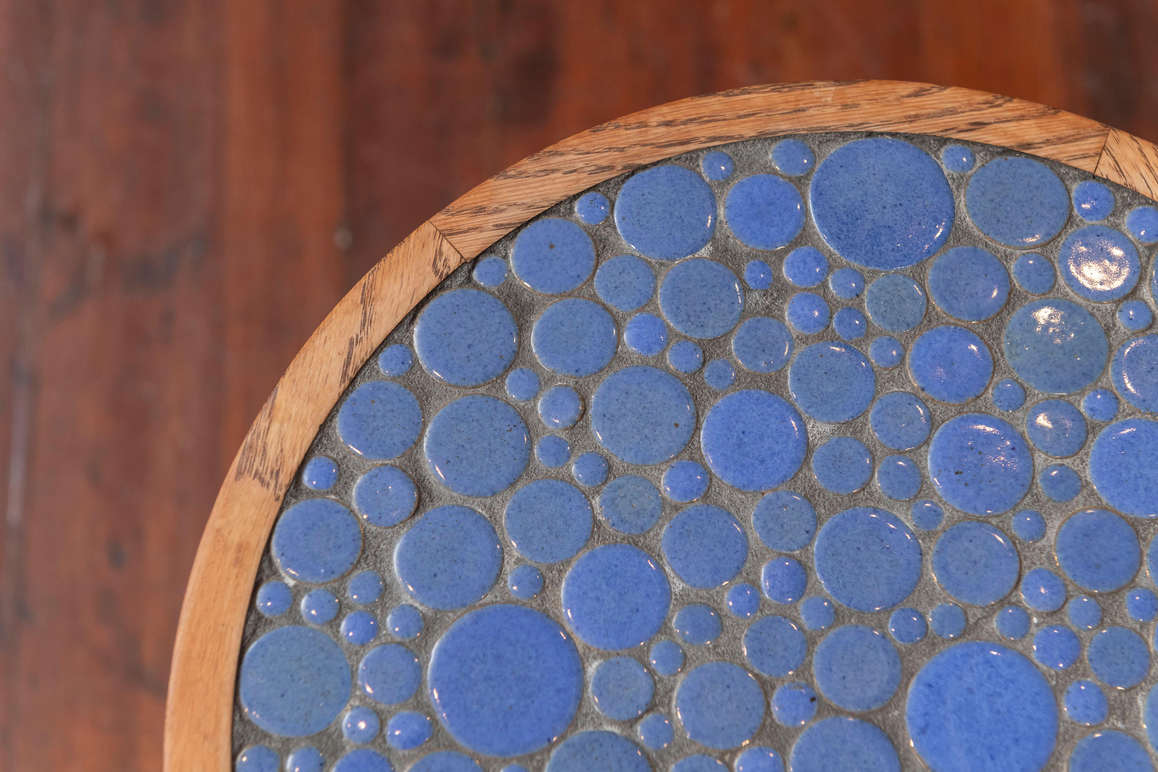 American Gordon & Jane Martz Tile Top Side Table