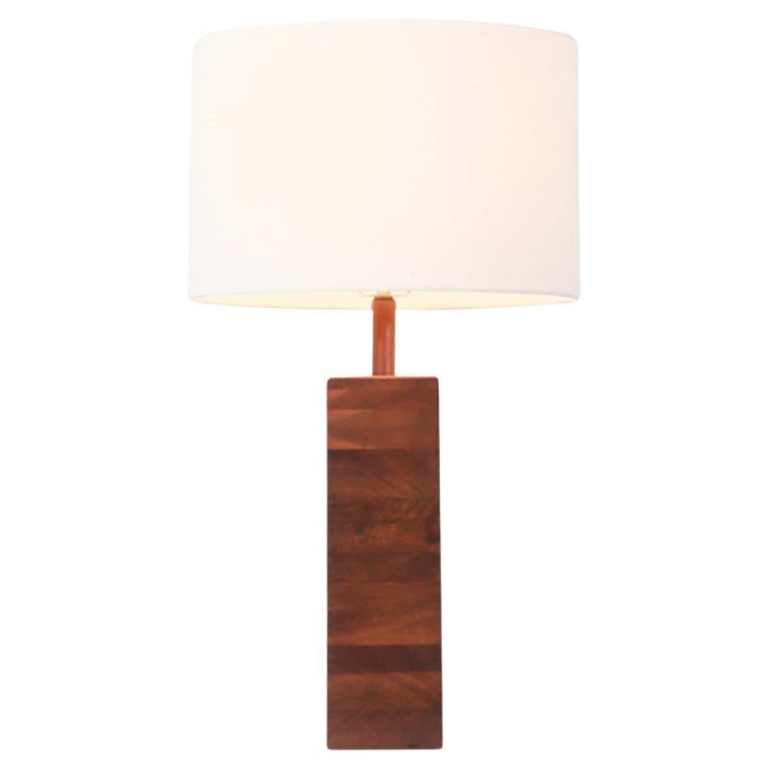 Expertly Restored - Gordon & Jane Martz Walnut Table Lamp for Marshall Studios For Sale