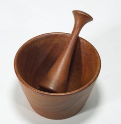 Gordon Keeler Iroko Wood Mortar and Pestle, American Studio Craft