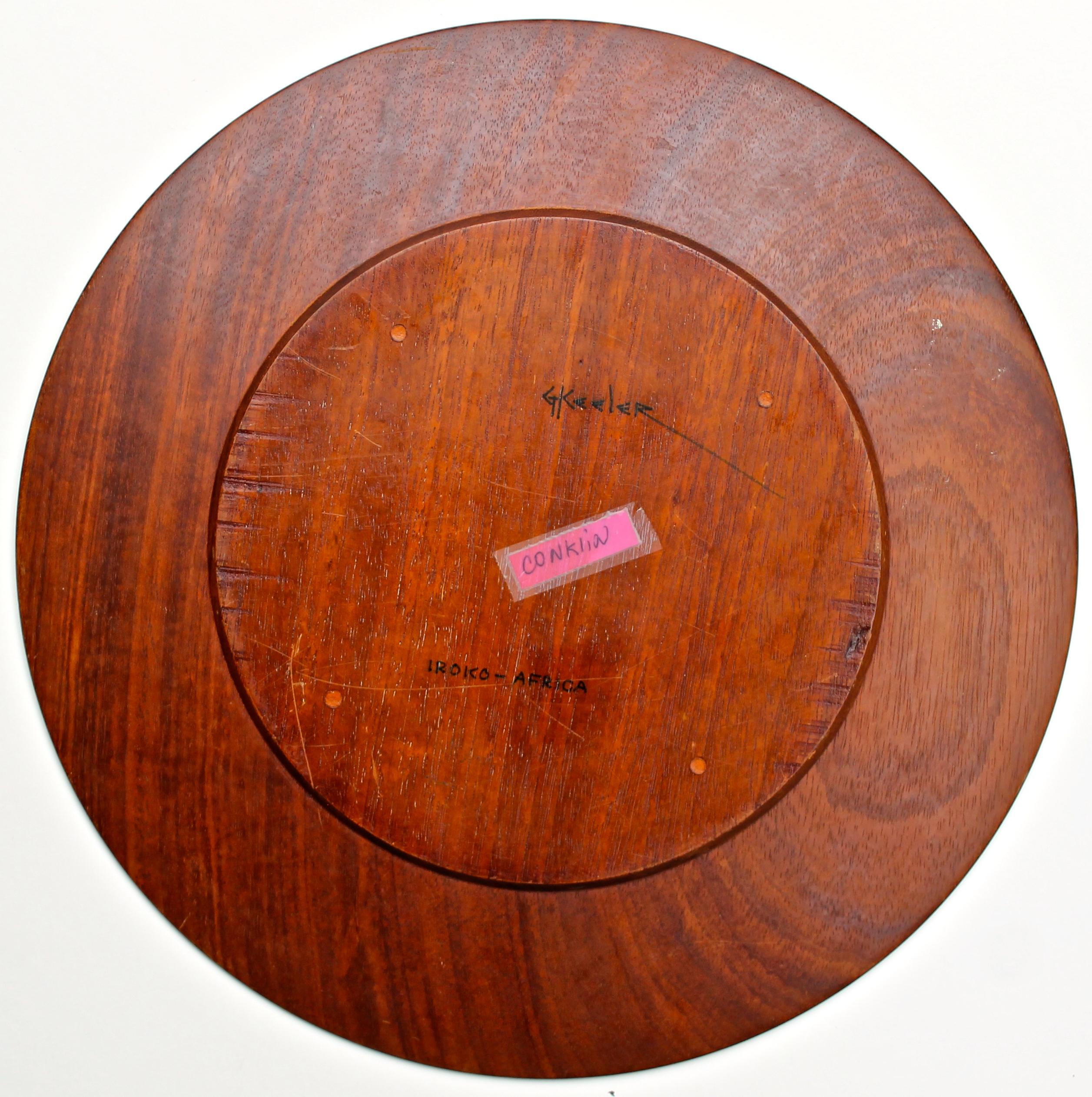 American Gordon Keeler New Hampshire Craftsman Turned Wood Tray
