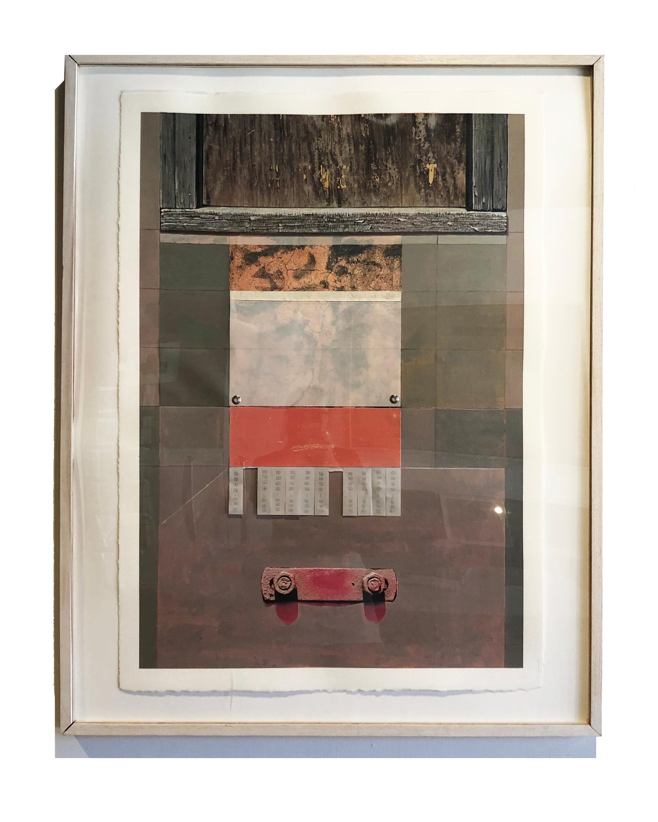 Mixed Media, "Room for Rent" (Collage, Abstraction, Color Field) - Mixed Media Art by Gordon Lee