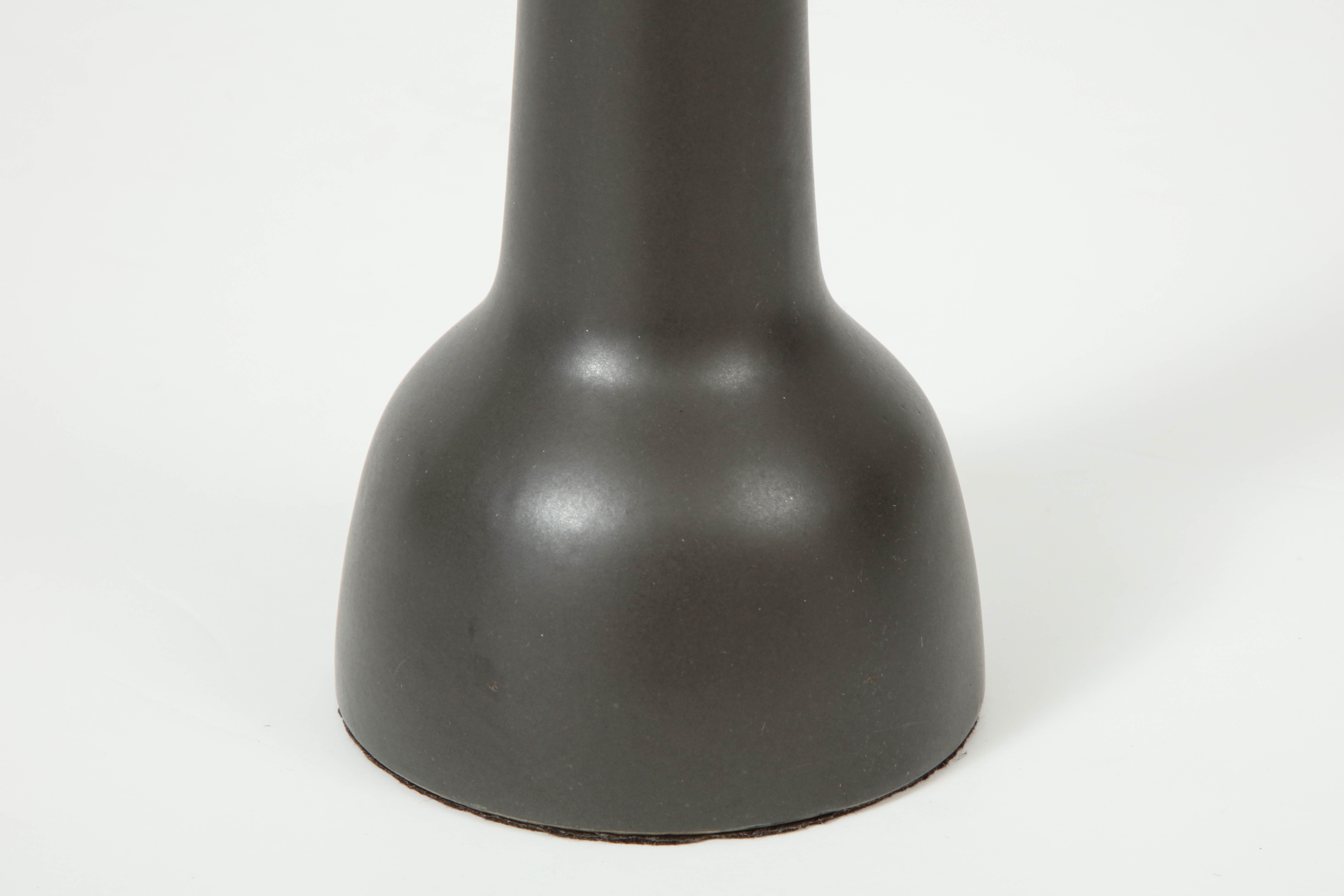 Mid-Century Modern Gordon Martz Brown Ceramic Lamps