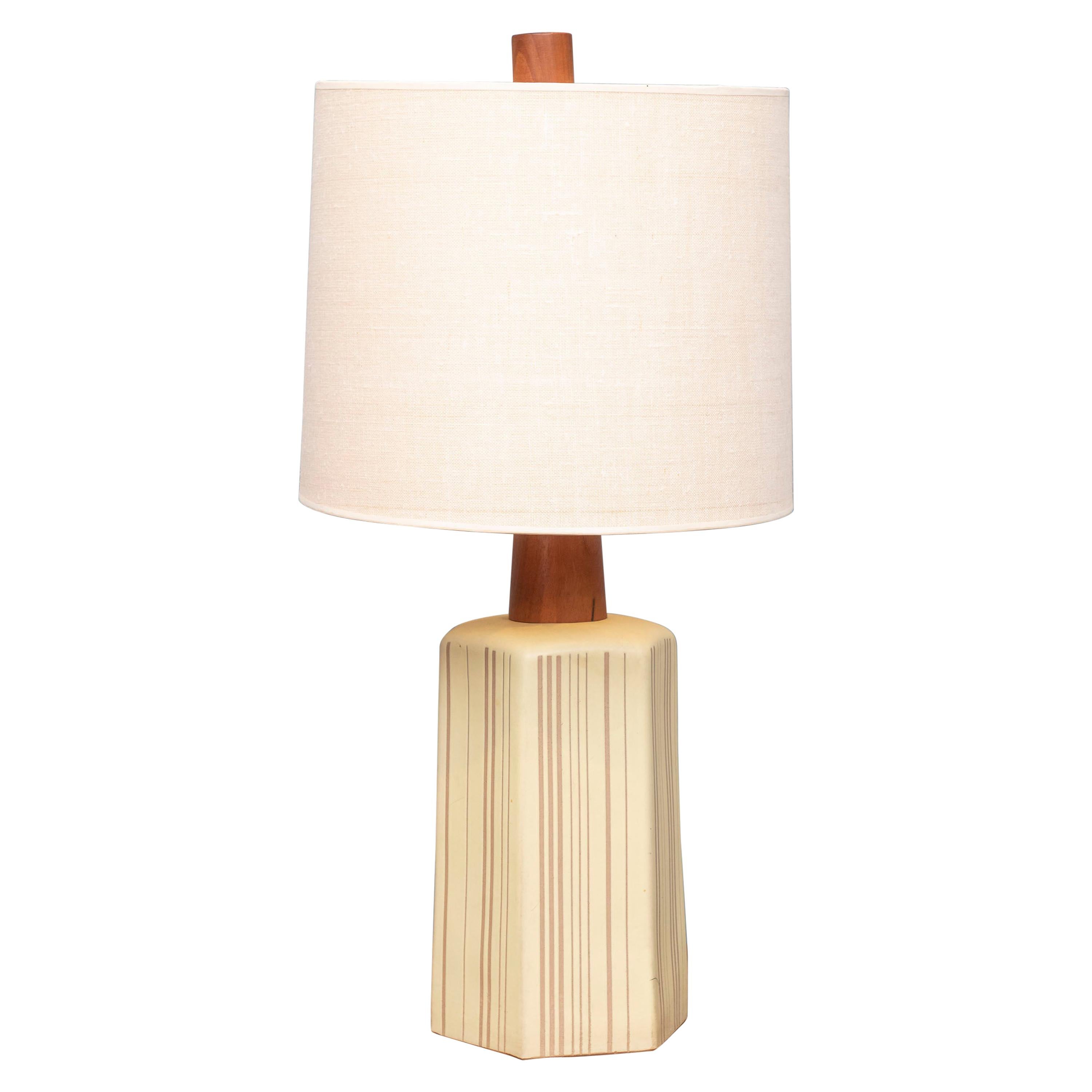 Gordon Martz Ceramic Table Lamp For Sale