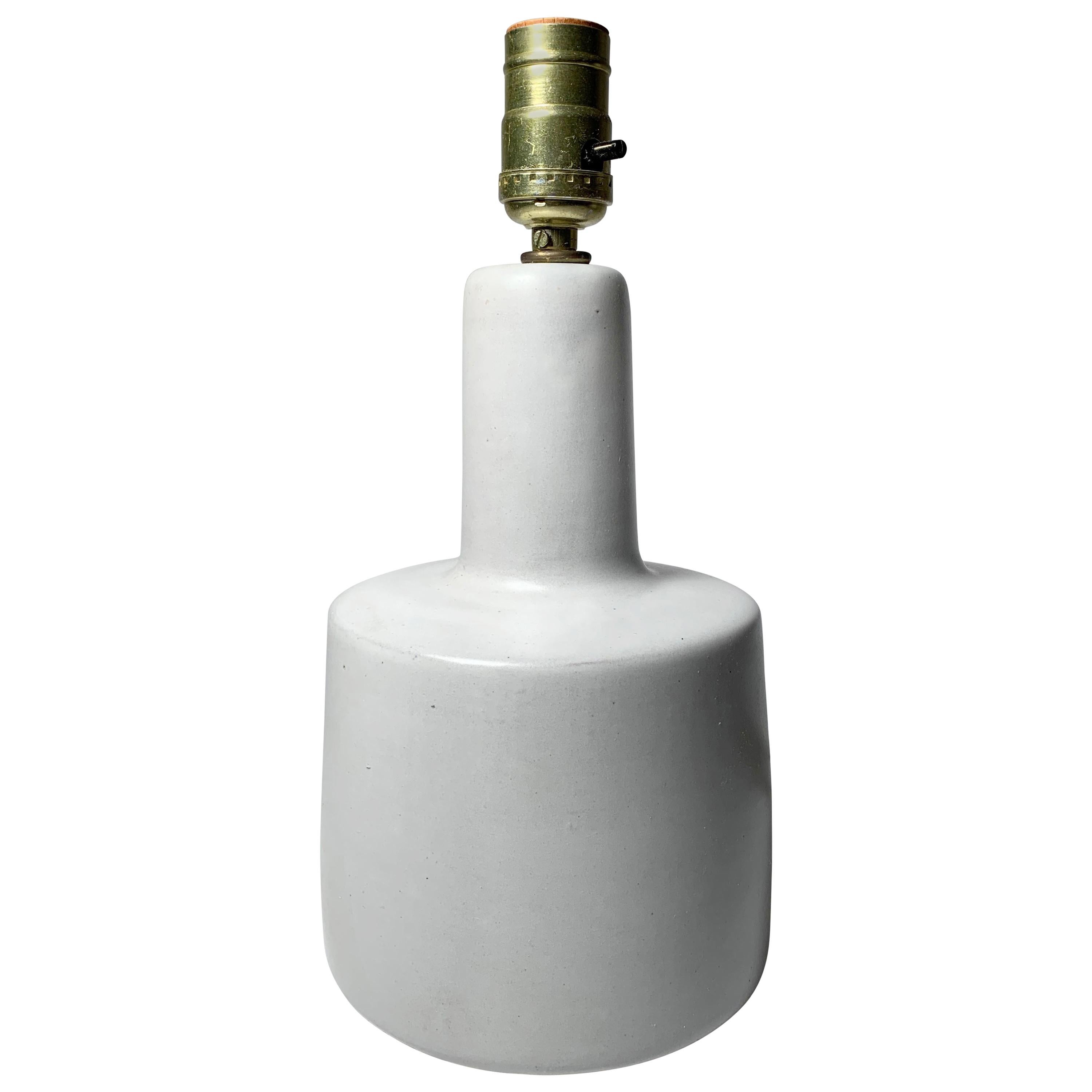 Gordon Martz Ceramic Table Step Lamp in White