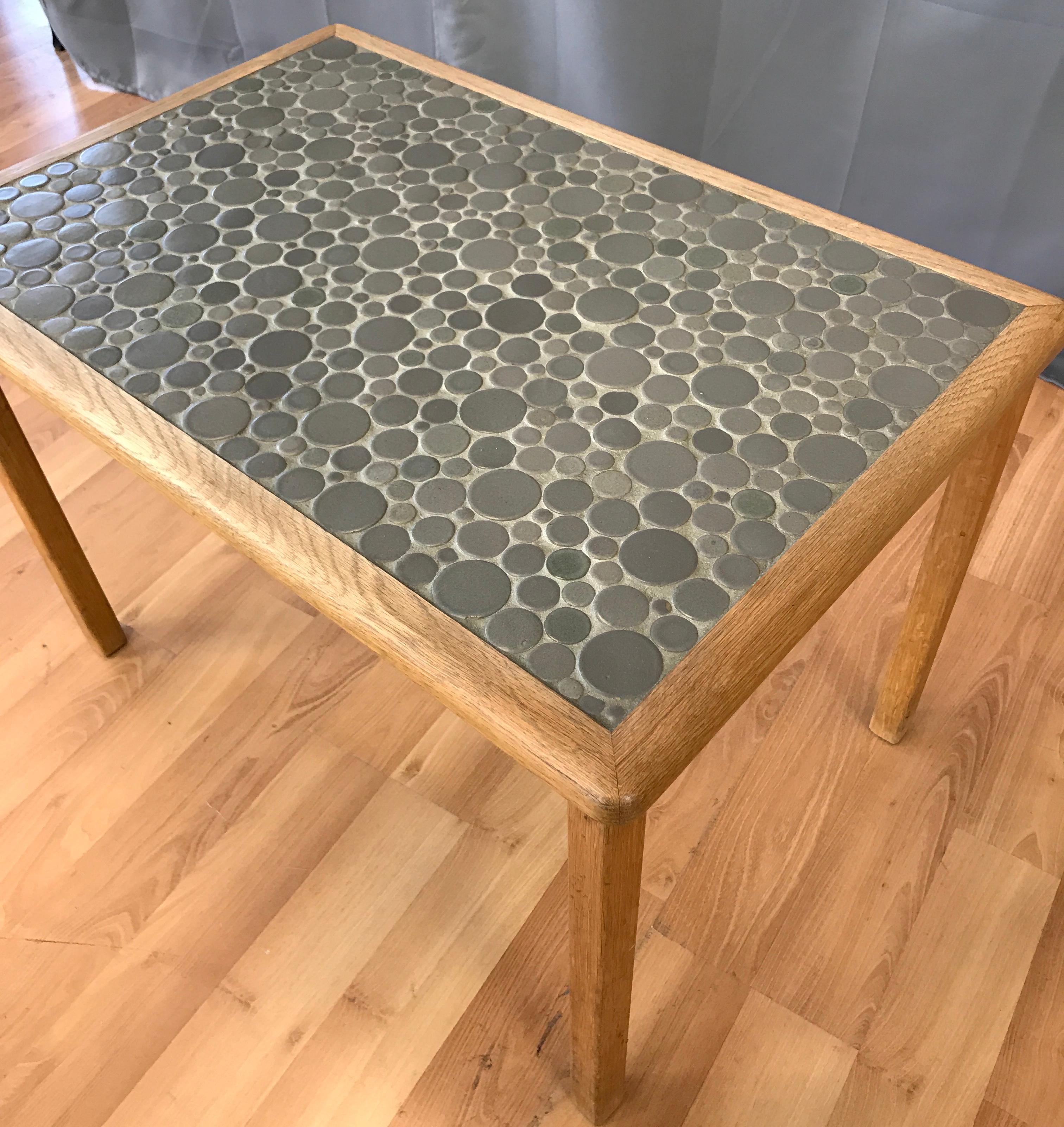 Gordon Martz Ceramic Tile Top Side Table for Marshall Studios 5