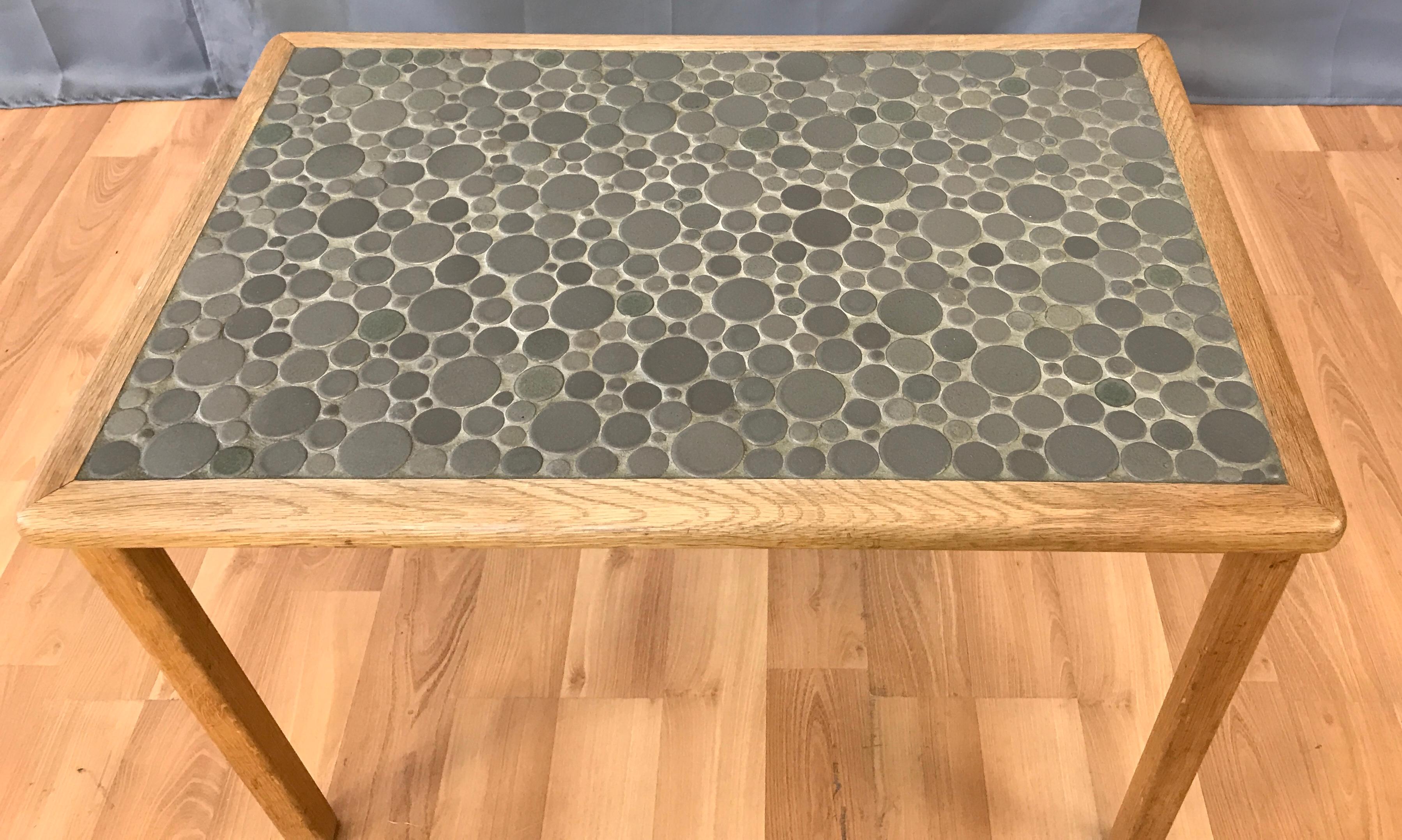 Gordon Martz Ceramic Tile Top Side Table for Marshall Studios 2