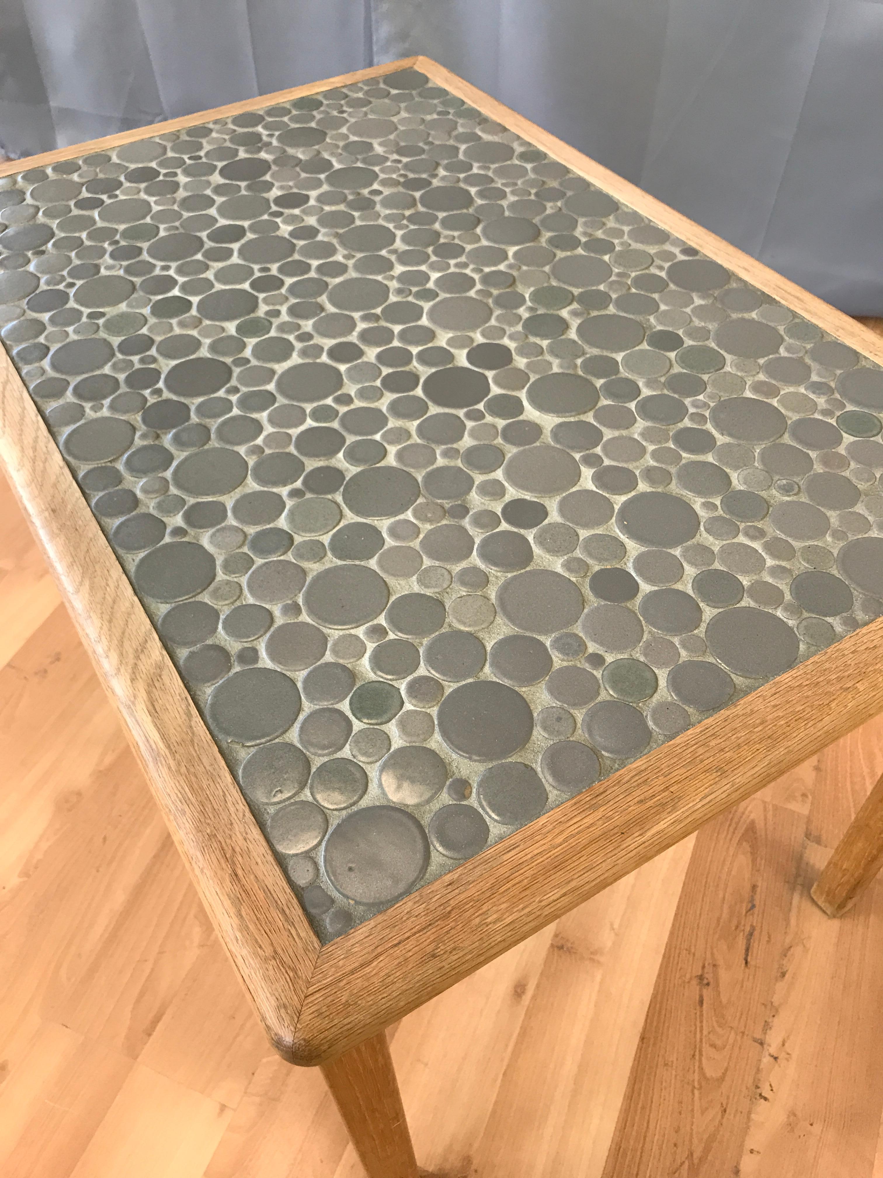 Gordon Martz Ceramic Tile Top Side Table for Marshall Studios 3