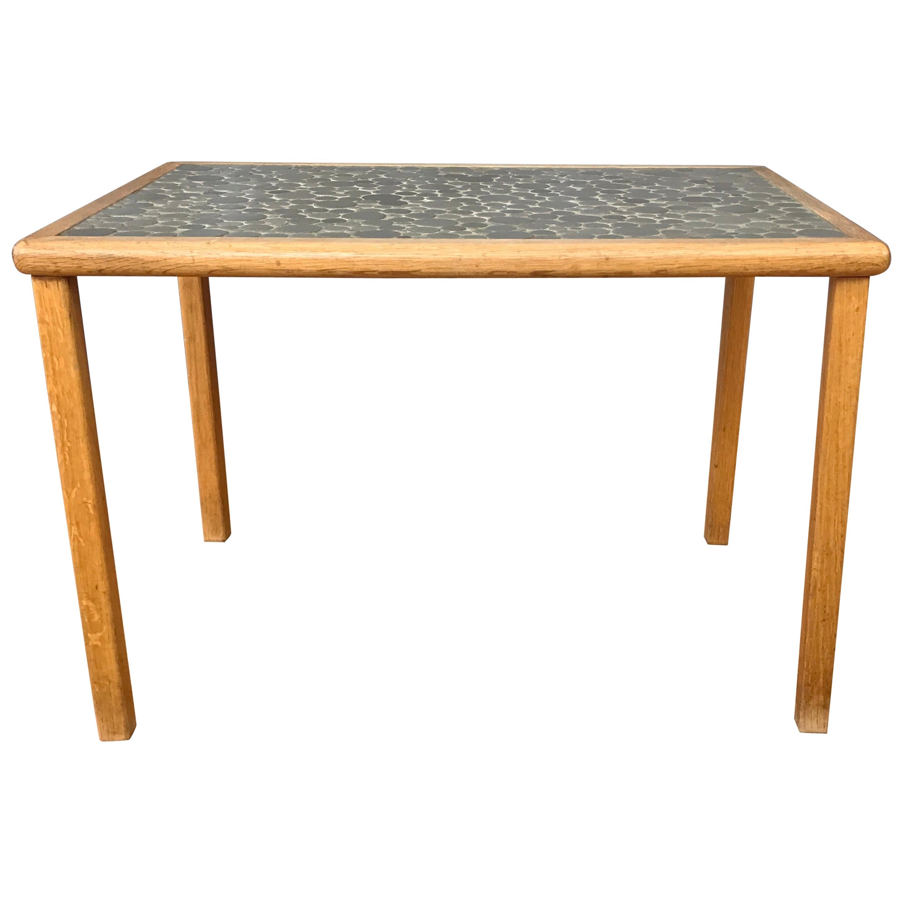 Gordon Martz Ceramic Tile Top Side Table for Marshall Studios