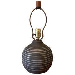 Gordon Martz Marshall Studios Art Pottery Gourd Shape Table Lamp