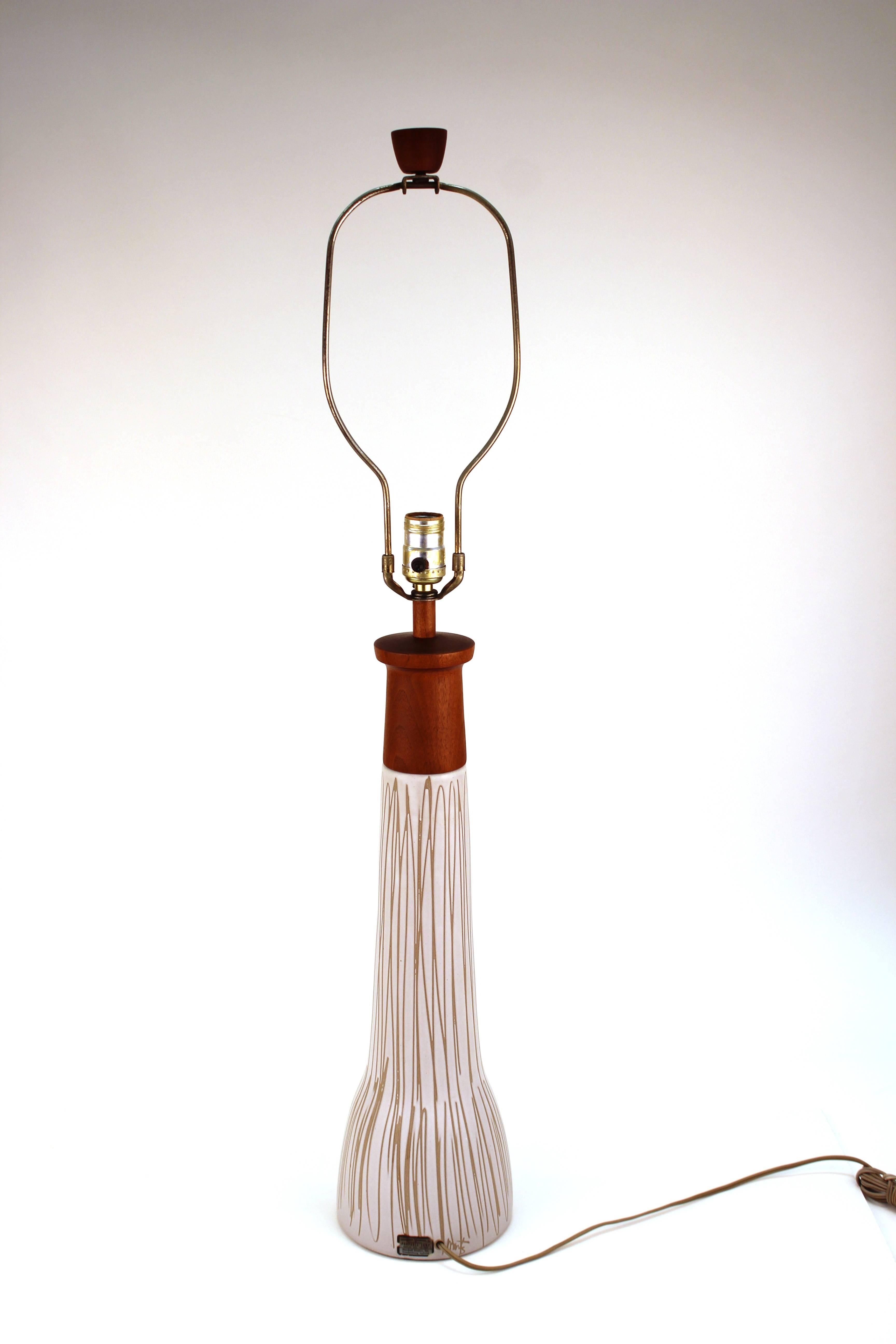 Mid-Century Modern Gordon Martz Midcentury Ceramic Table Lamp