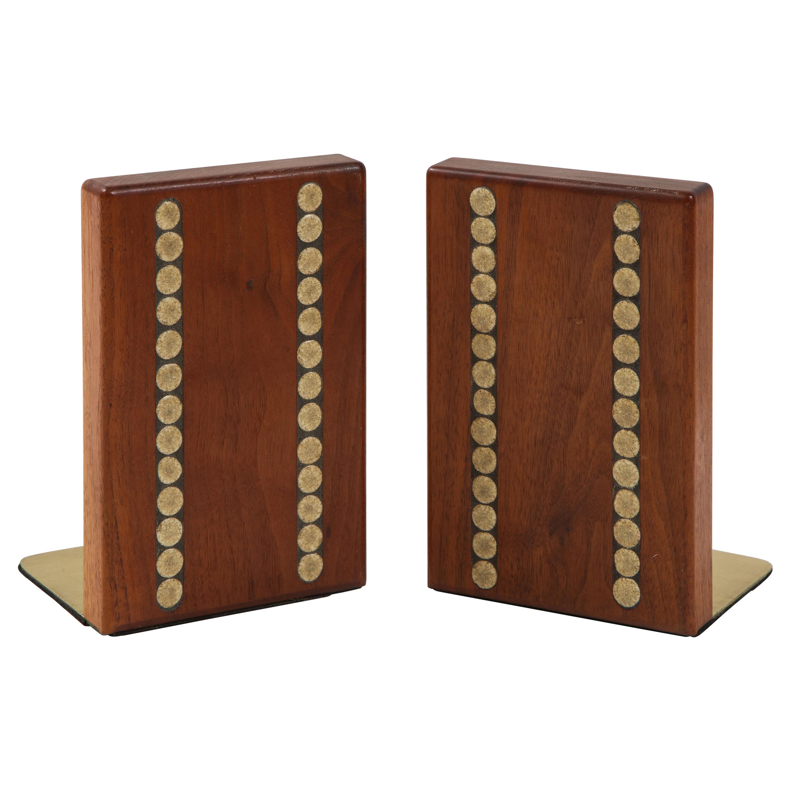 Ben Seibel "Clam" Bookends in a Copper Finish For Sale at 1stDibs