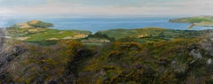 Gordon Metcalfe (b.1935) - 1985 Oil, Newport Bay and Dinas Head, Dyfed