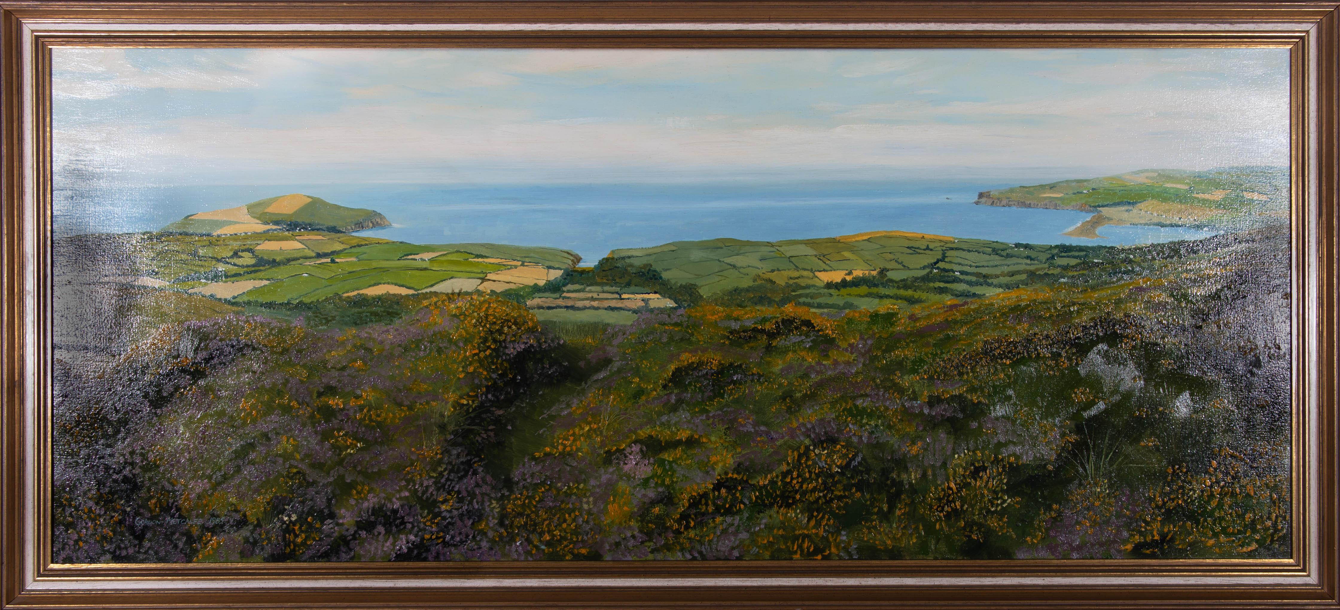 Gordon Metcalfe (geb. 1935) - 1985 Öl, Newport Bay und Dinas Kopf, gefärbt 1