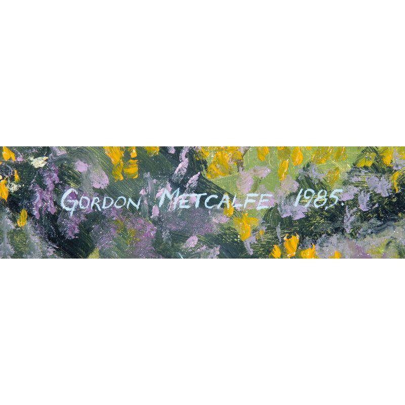 Gordon Metcalfe (geb. 1935) - 1985 Öl, Newport Bay und Dinas Kopf, gefärbt 4