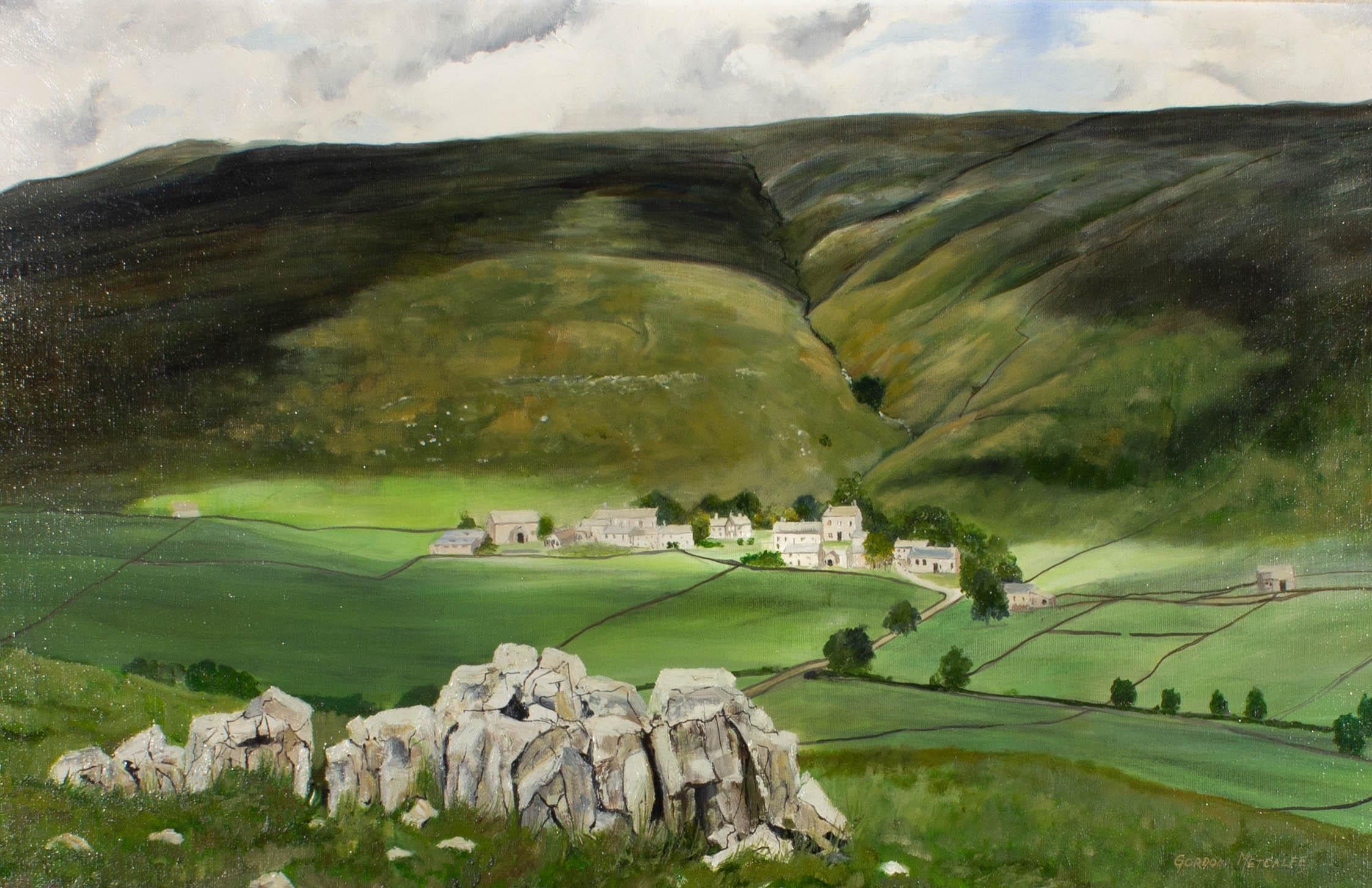 Gordon Metcalfe (geb. 1935) – Öl, Yorkshire Dales, 20. Jahrhundert 4