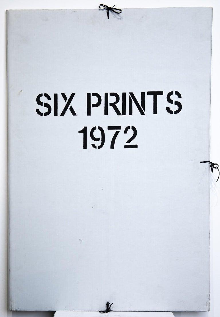 “Six Prints 1972”  Hand Printed Black & White Lithographs 2
