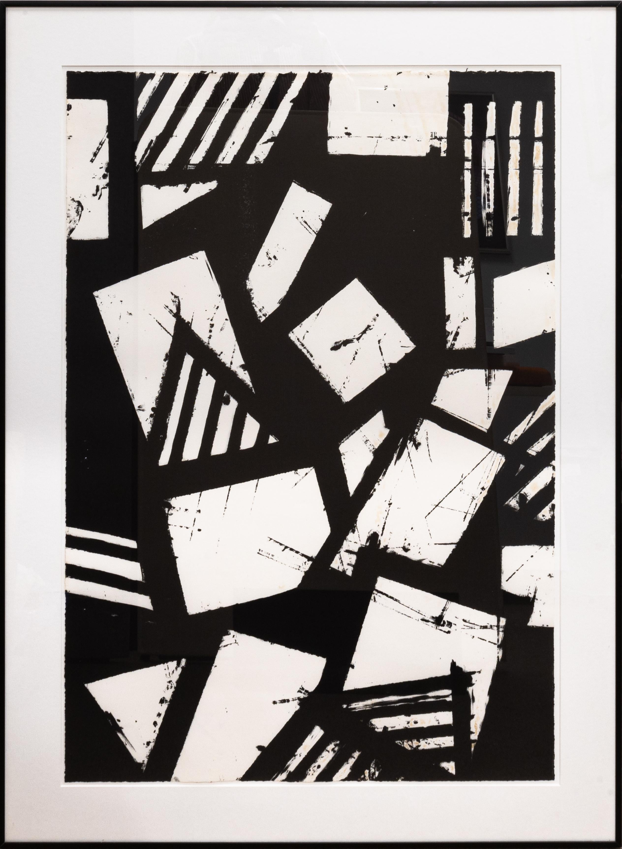 Paper Gordon Newton Six Prints 1972 Black and White Framed Lithograph Set 47/50 For Sale