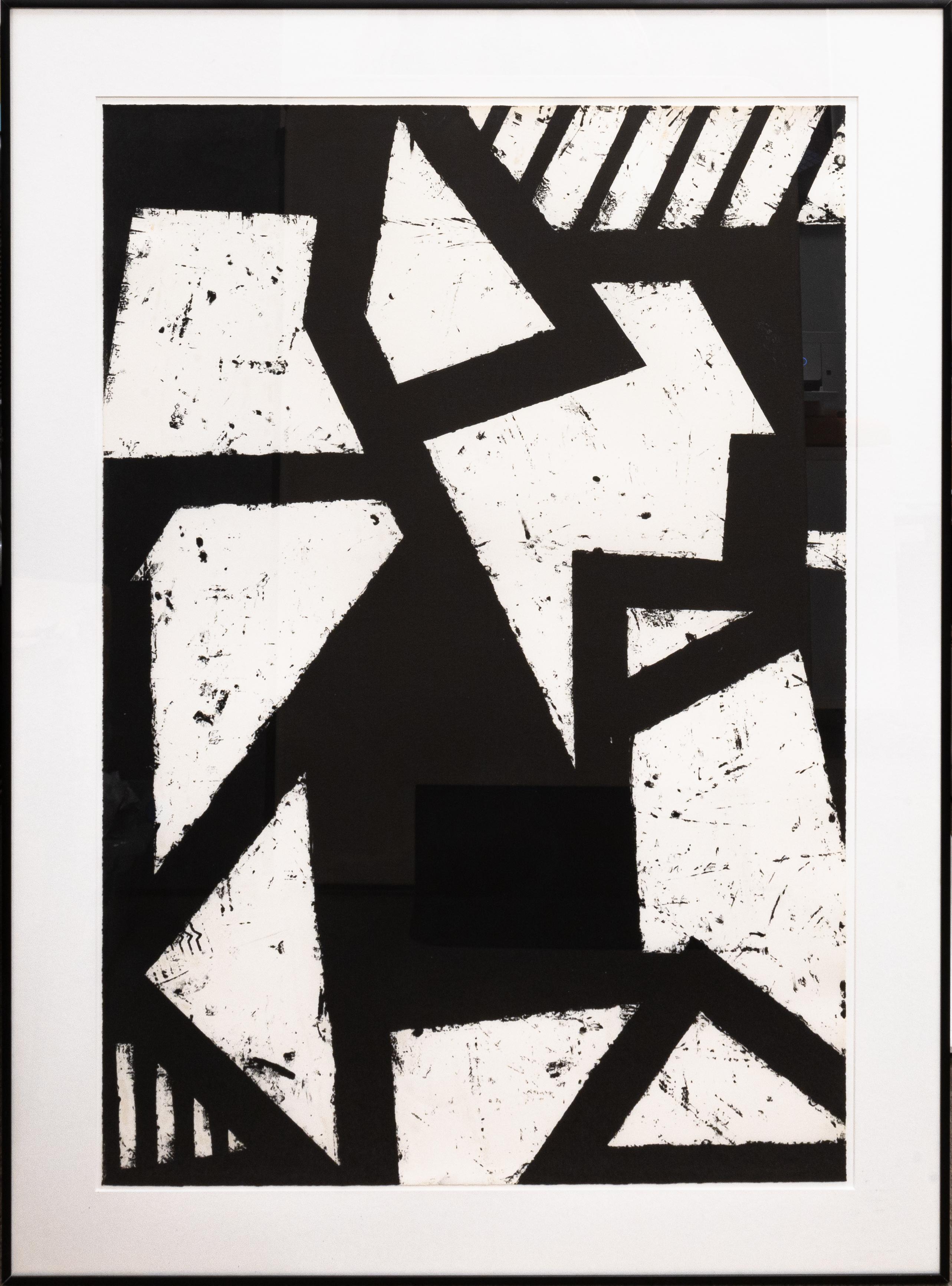Gordon Newton Six Prints 1972 Black and White Framed Lithograph Set 47/50 For Sale 1