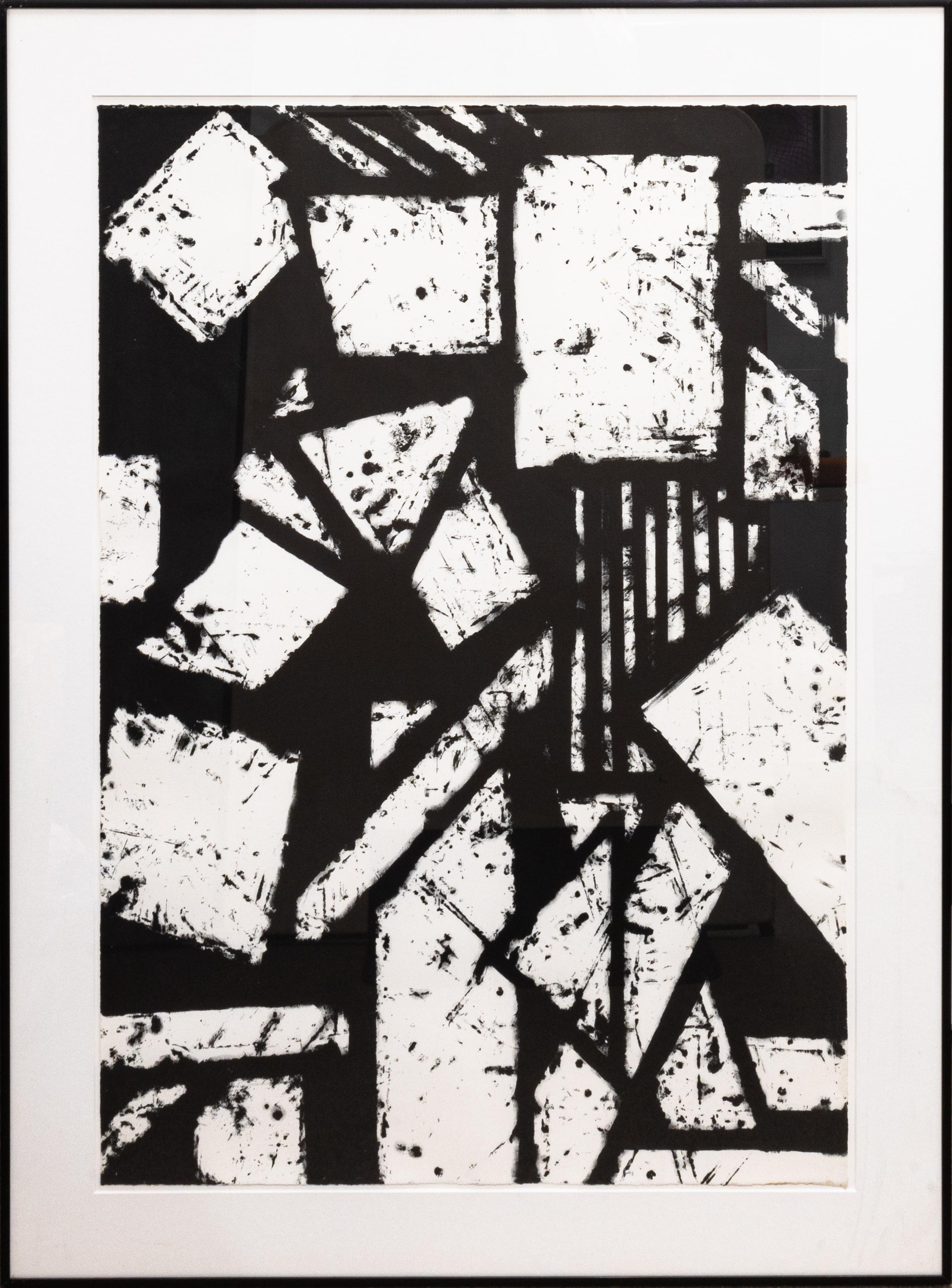 Gordon Newton Six Prints 1972 Black and White Framed Lithograph Set 47/50 For Sale 2