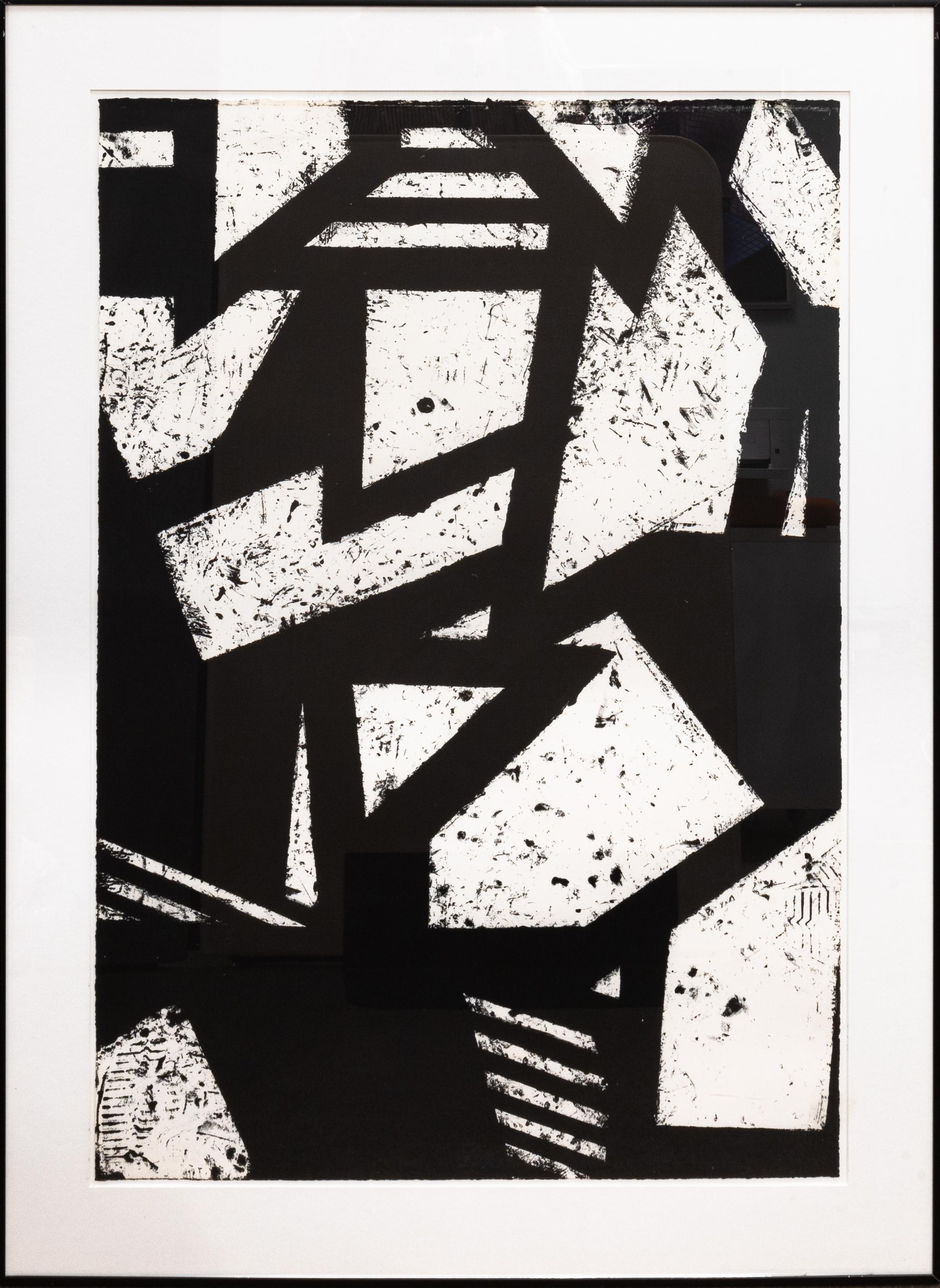 Gordon Newton Six Prints 1972 Black and White Framed Lithograph Set 47/50 For Sale 3
