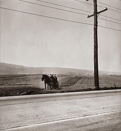 Farm, road, and telephone lines. 1950