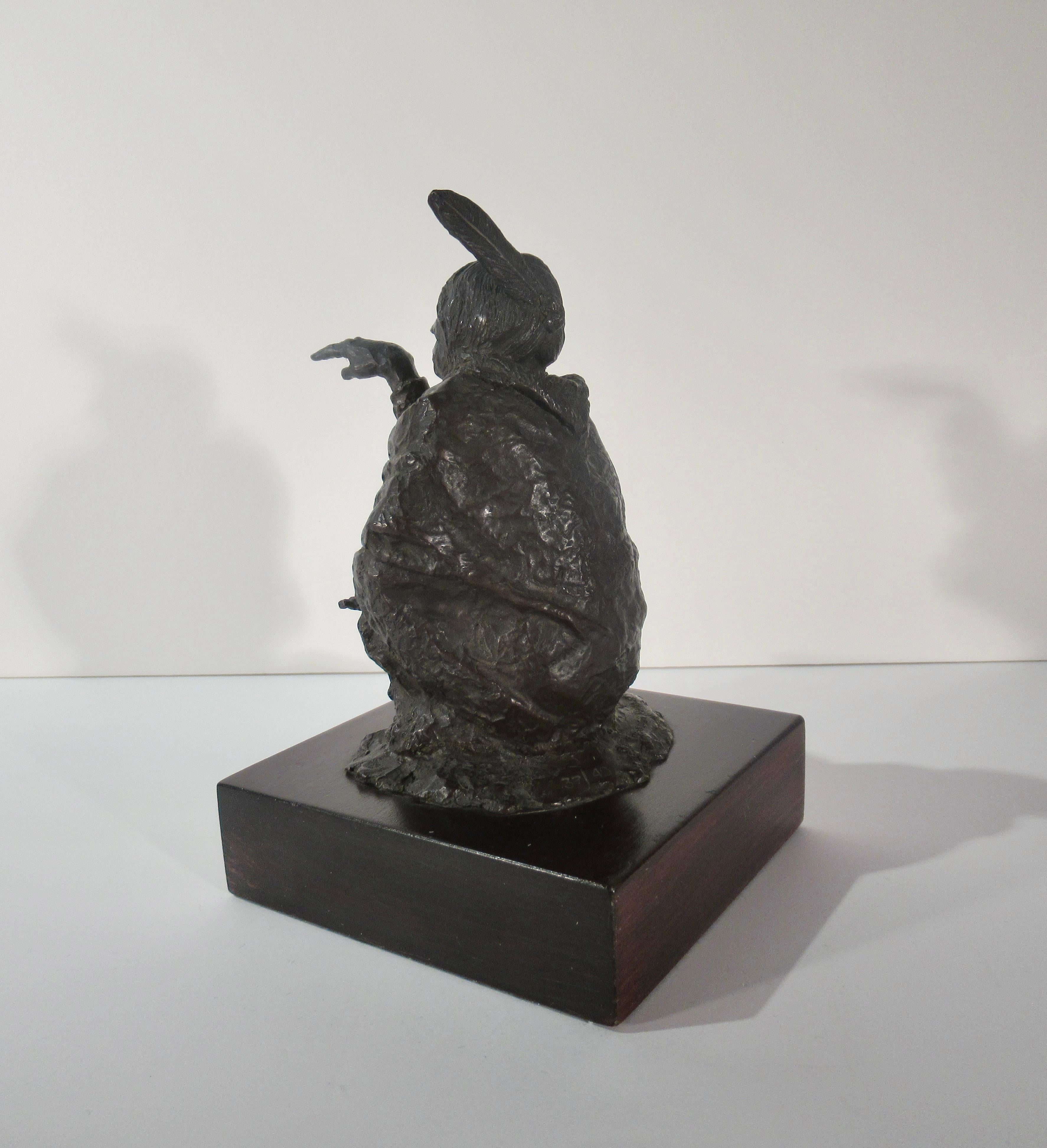 Speaks with Forked Tongue - Sculpture by Gordon Phillips