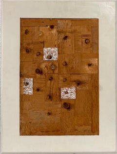 Painted Wood Assemblage Abstract Art Sculpture Painting Gordon Powell Modernist