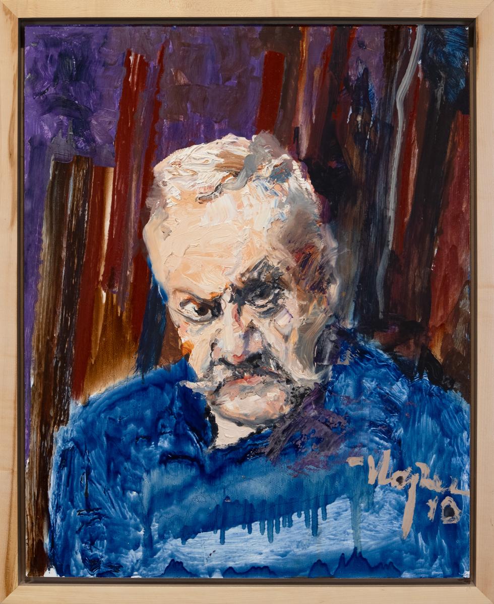 Gordon Rayner Portrait Painting - Look (self portrait)