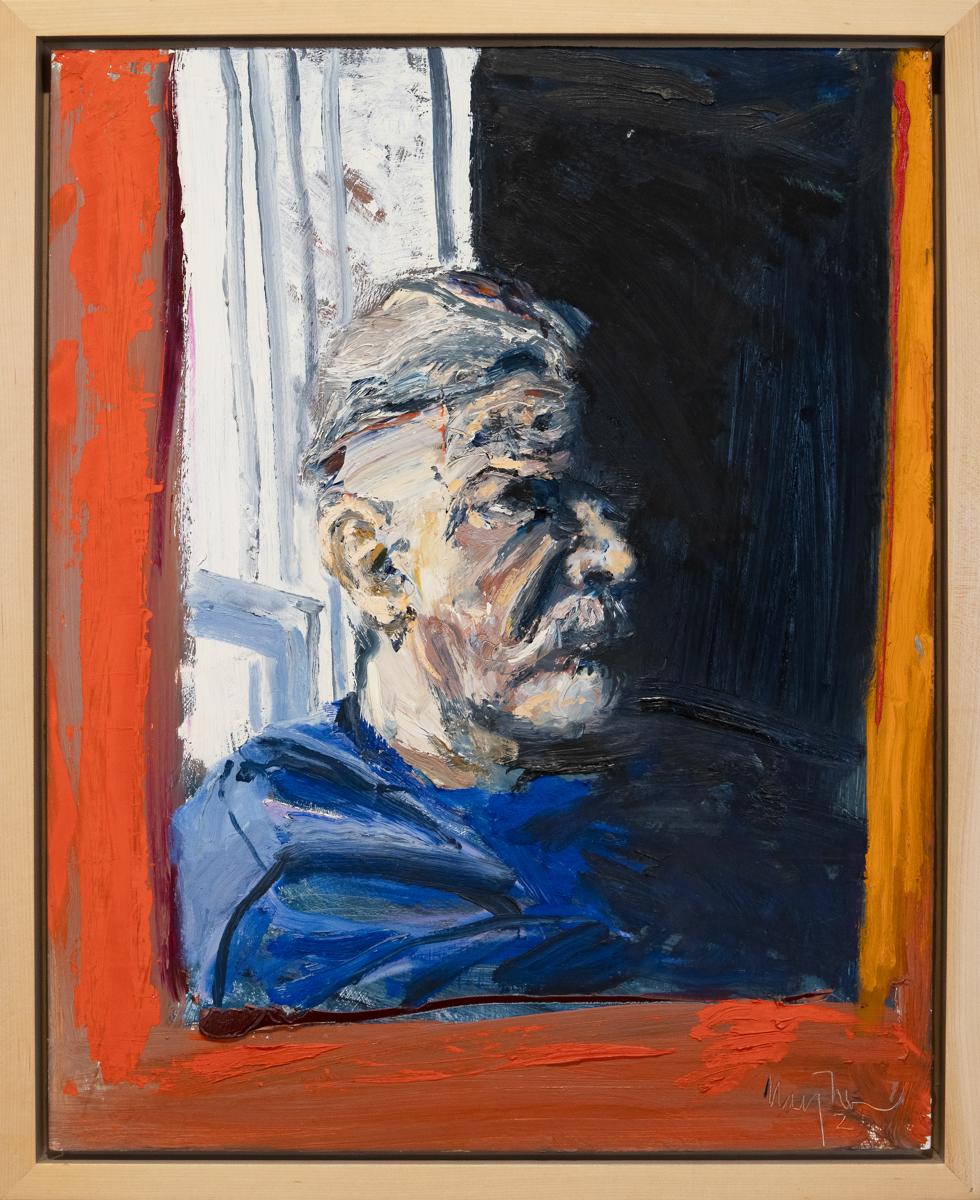 Gordon Rayner Portrait Painting - Self Portrait #5