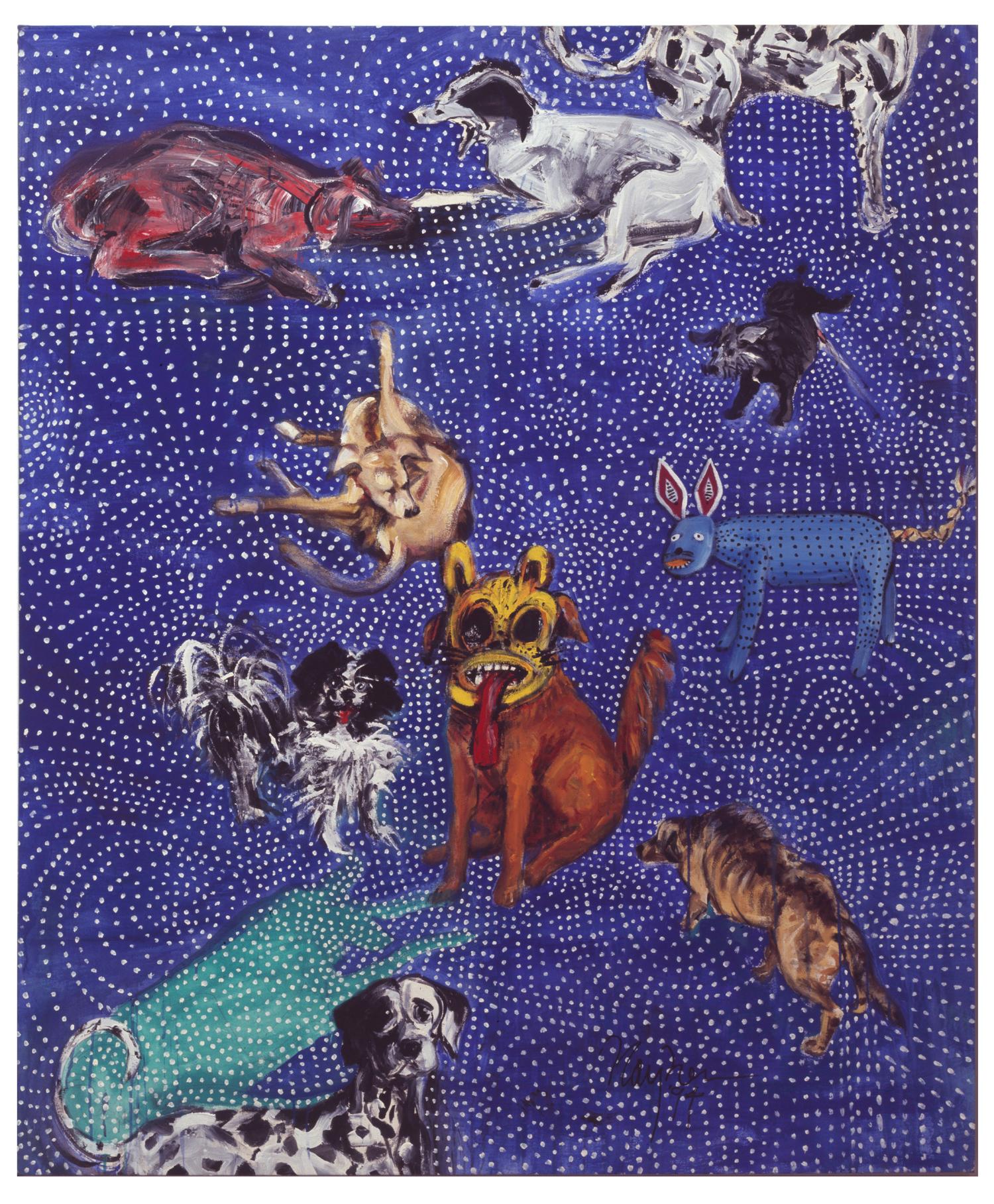 Gordon Rayner Animal Painting - The Dogs of Oaxaca