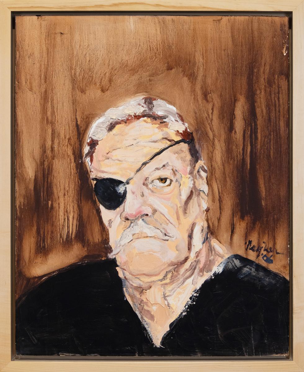 Gordon Rayner Portrait Painting - Untitled (self portrait)