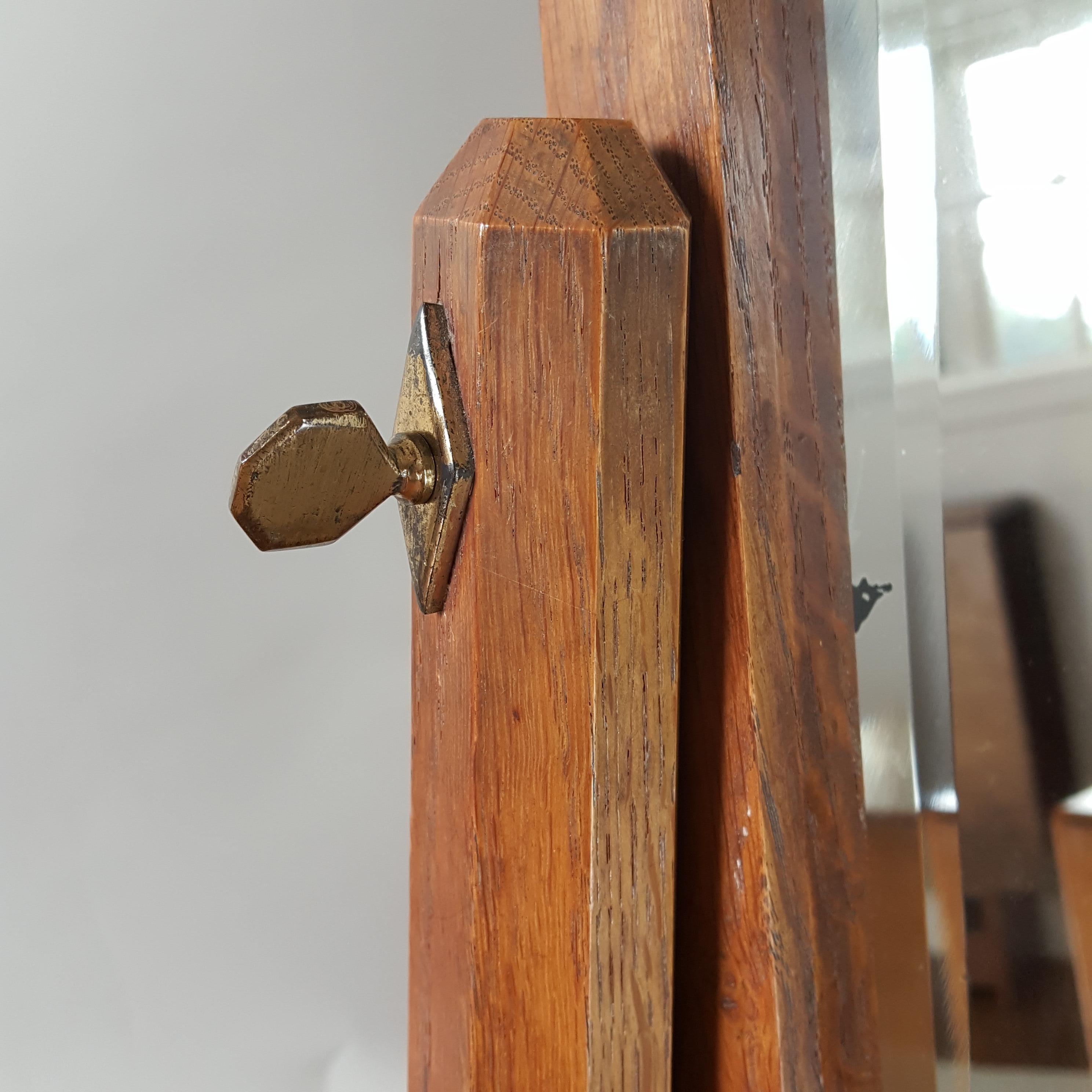 Arts and Crafts Gordon Russell. Arts & Crafts Cotswolds School  Oak Dressing Table with mirror For Sale