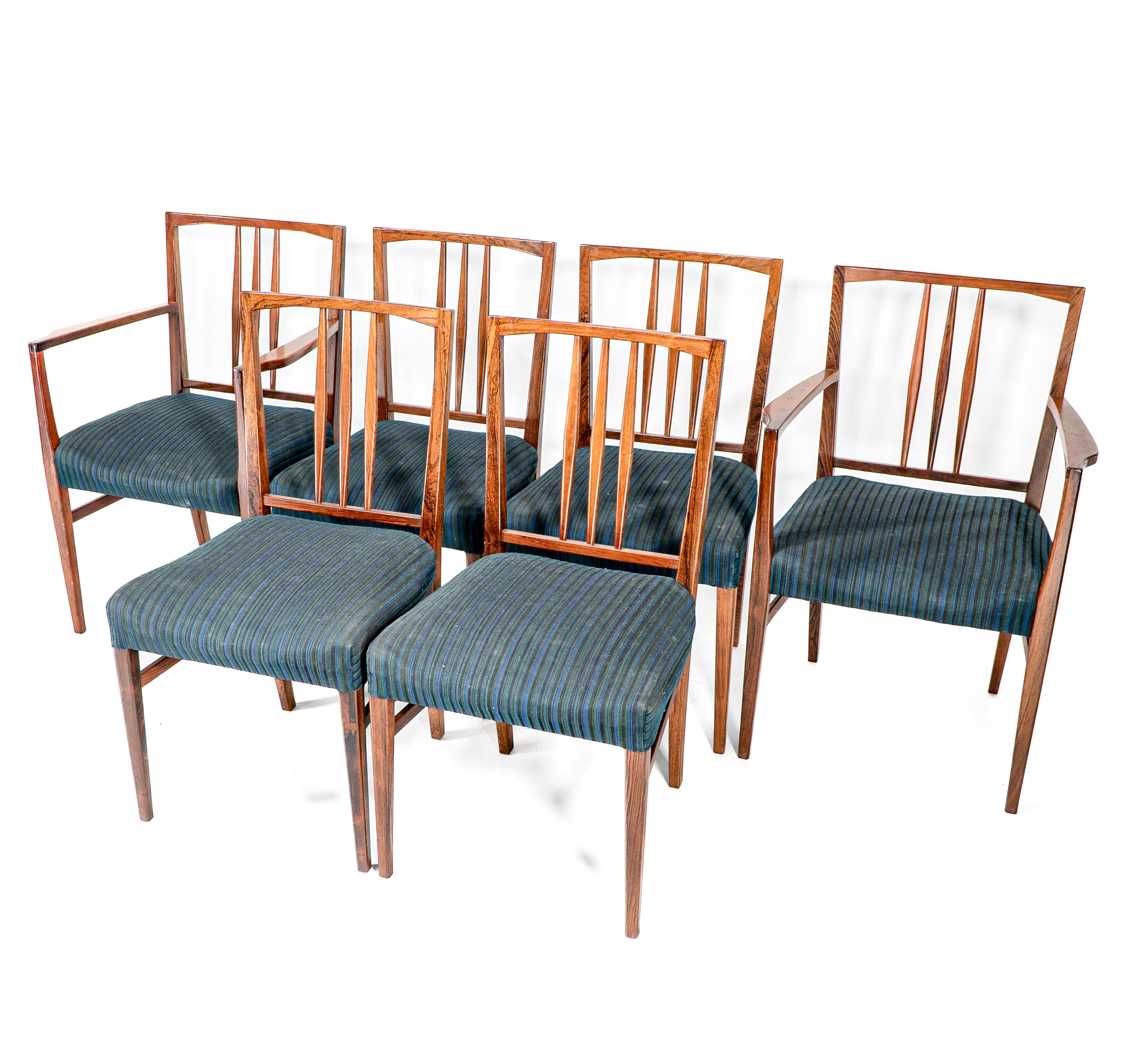 Gordon Russell. Designer WH Russell a Rosewood & Mahogany 'Burford' Dining Suite en vente 2