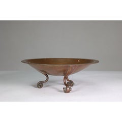 Gordon Russell Lygon Works An Arts & Crafts Cotswold School patinated brass bowl