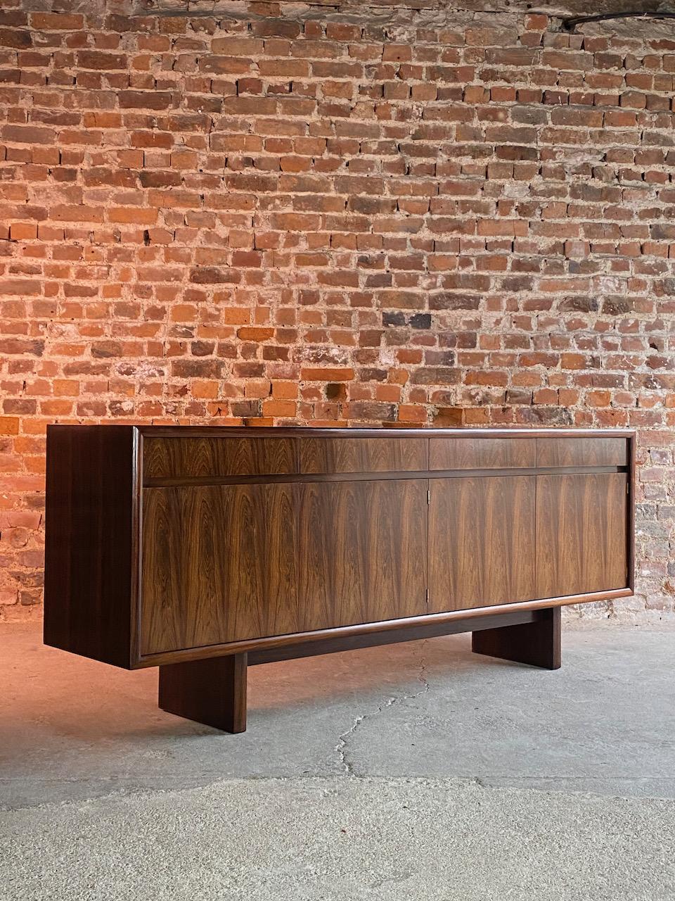 Gordon Russell Marwood rosewood sideboard by Martin Hall, 1973

Sublime quality mid century Brazilian Rosewood sideboard designed by Martin Hall MSCIA for Gordon Russell Ltd of Broadway part of the limited 'Marwood Room' range dating October 1973
